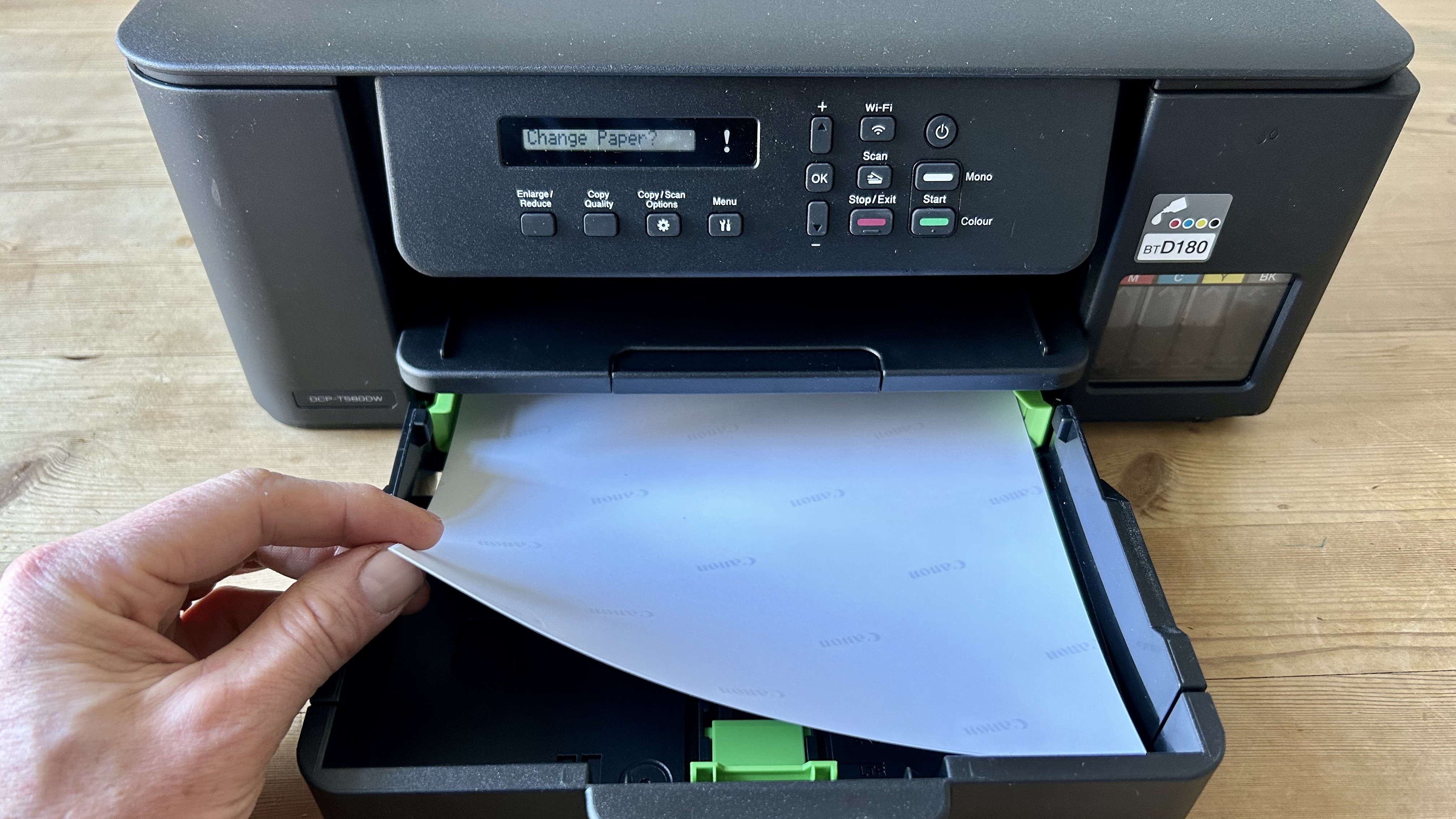 Brother DCP-T580DW during our review
