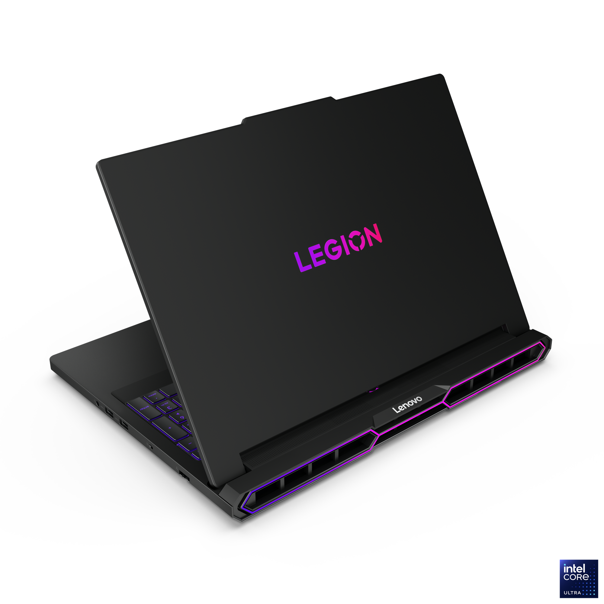 The laptop with two “Legions” printed on its back.