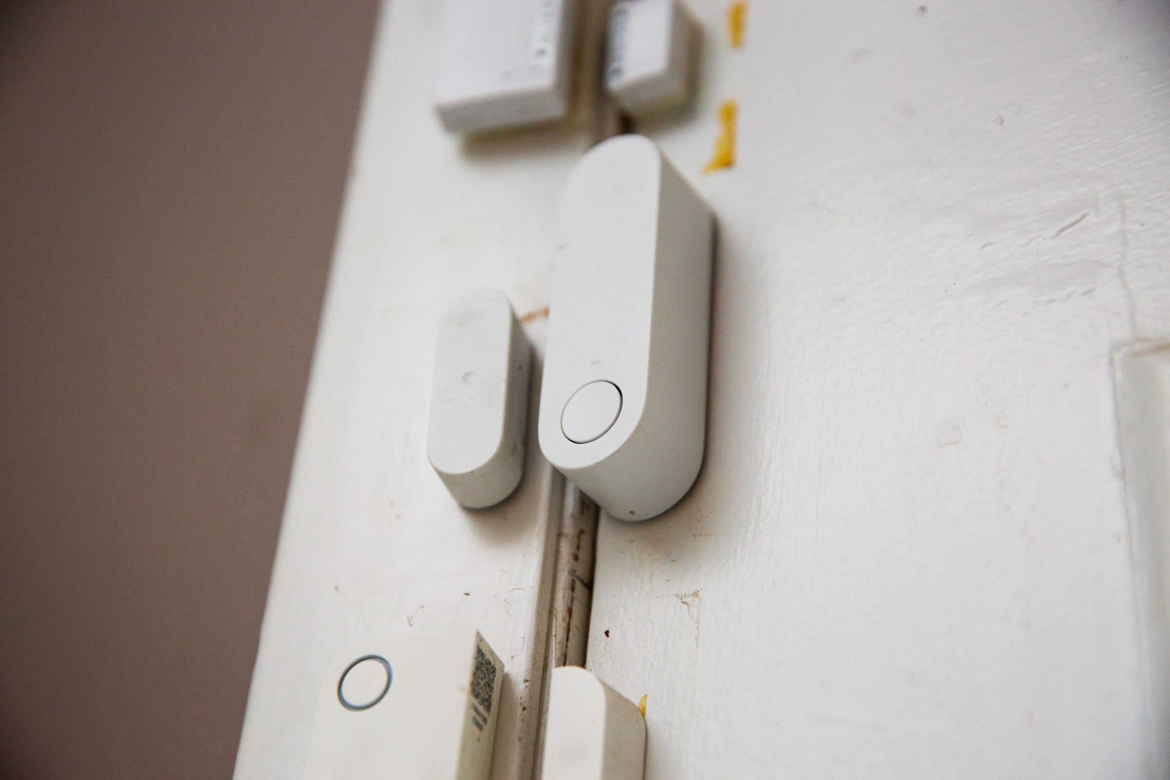 The Premium door sensor features a bypass button, but none of the Nest Detect’s other neat additional features.