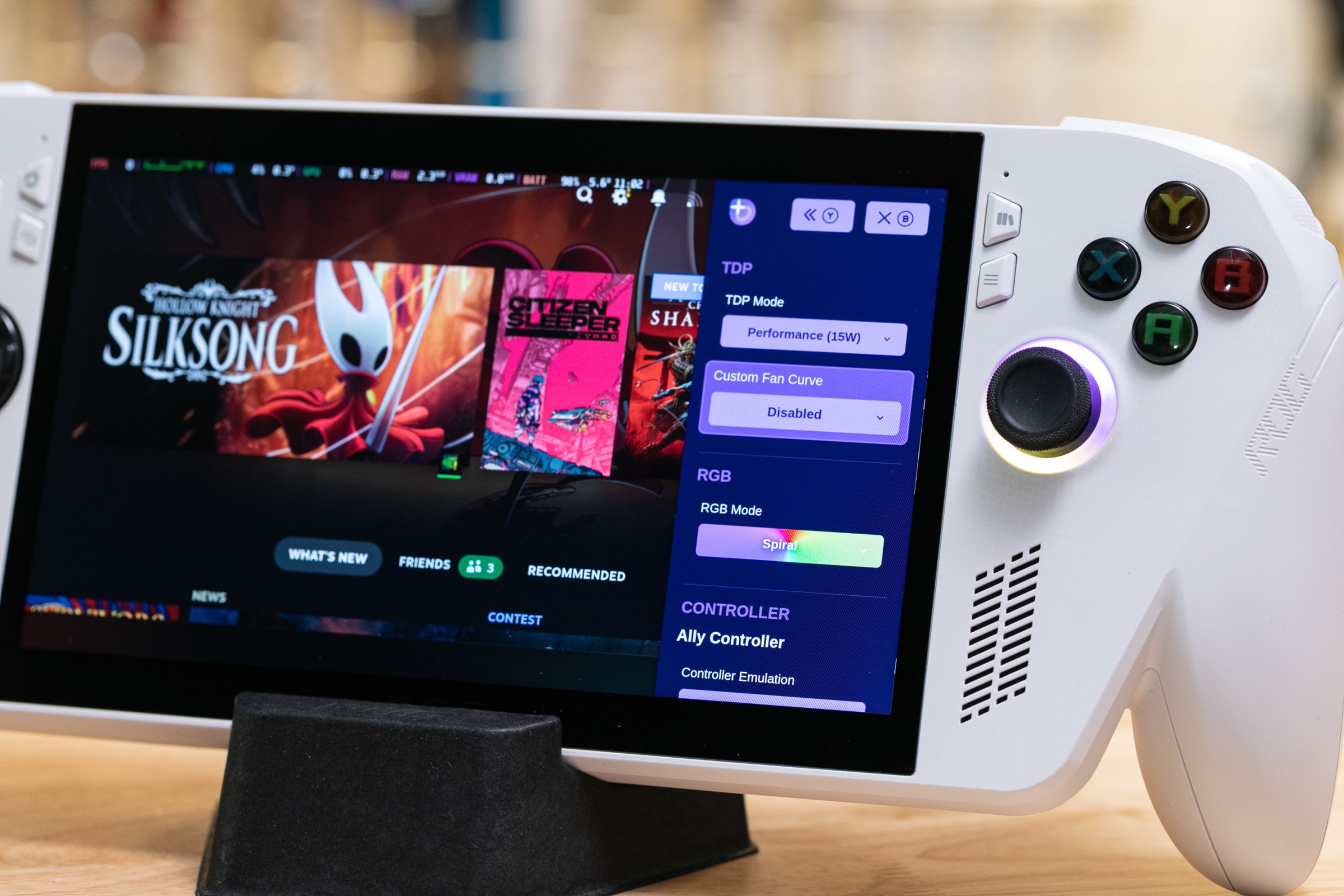 Bazzite and its built-in Handheld Companion let you control the Ally’s TDP, buttons, and lighting with just a couple presses.