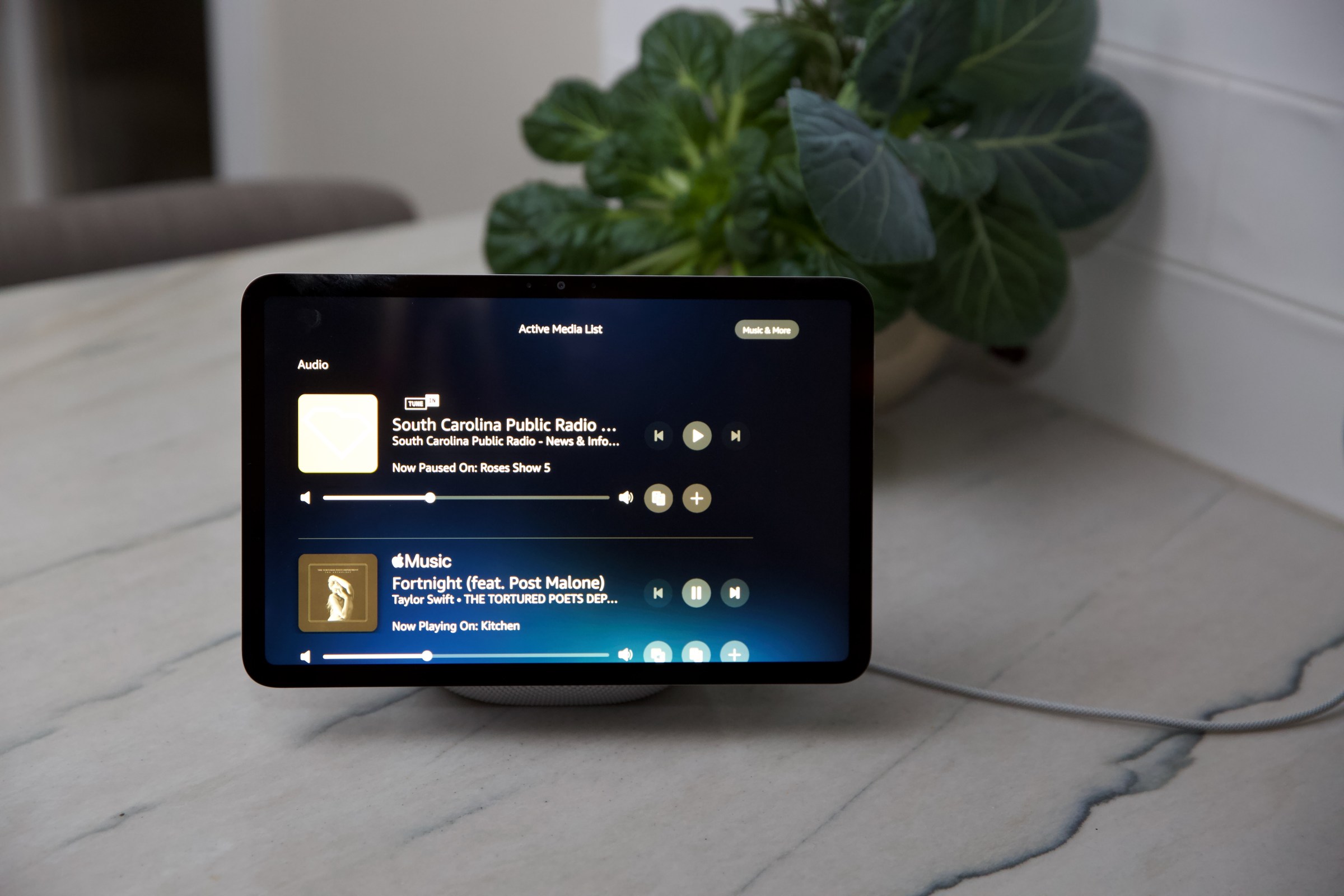 Music controls are much improved