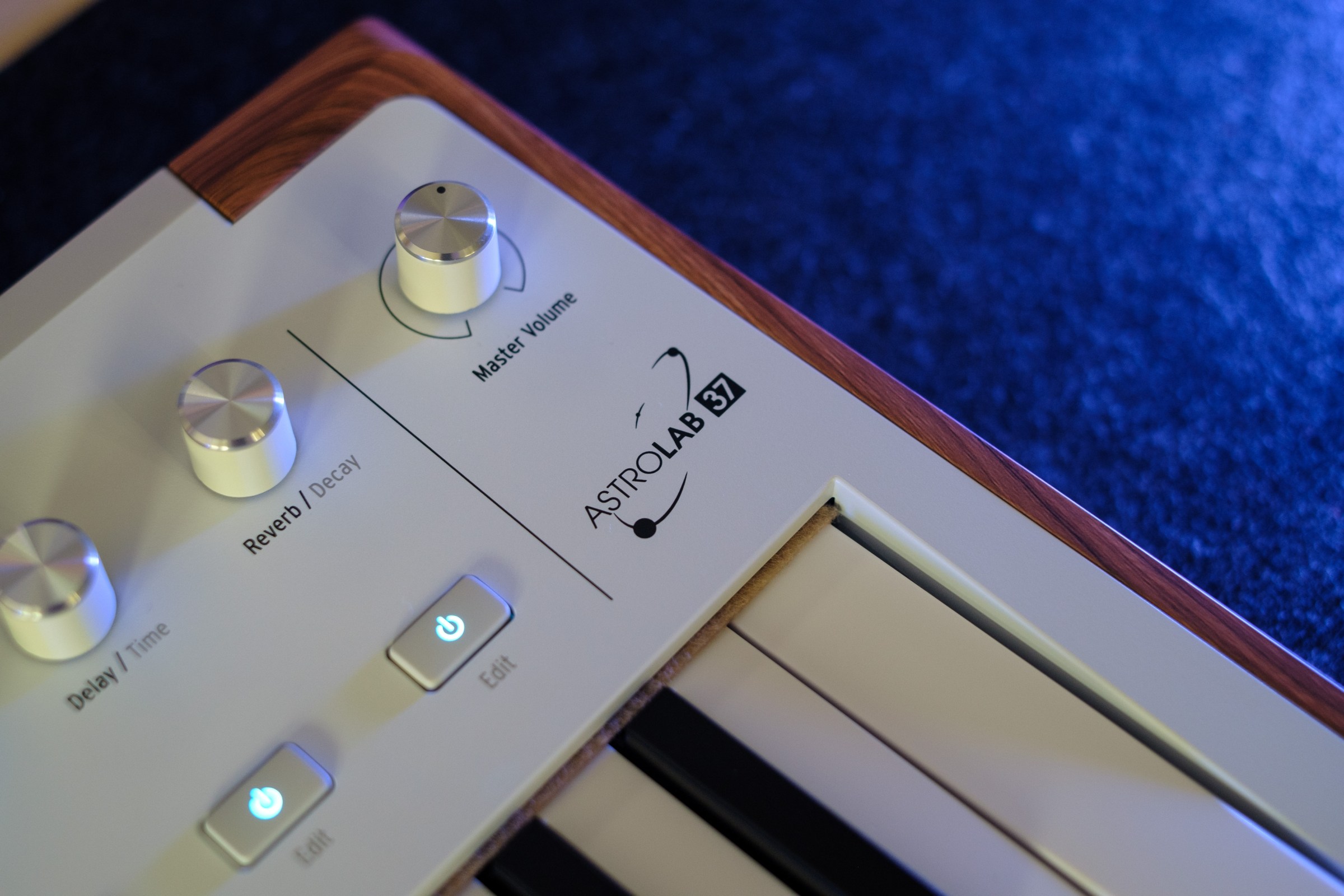 Close up shot of the AstroLab 37 logo.