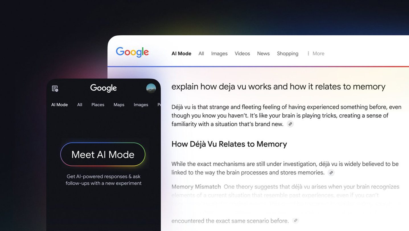 Google AI Mode on mobile and desktop