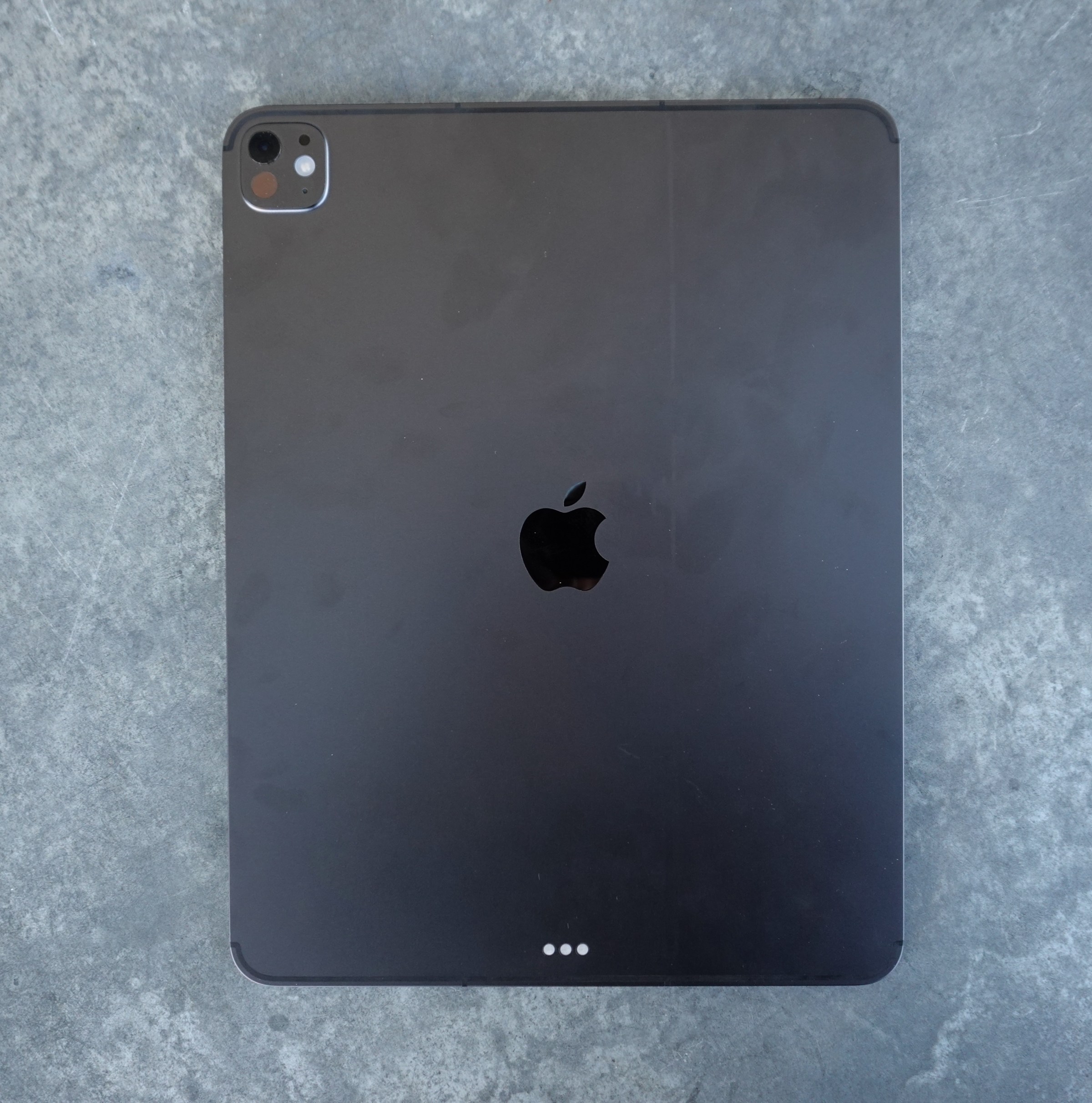 A photo of the backside of the iPad Pro.