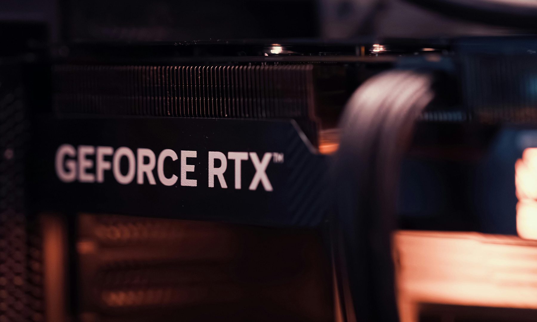NVIDIA GeForce RTX Branding Closeup