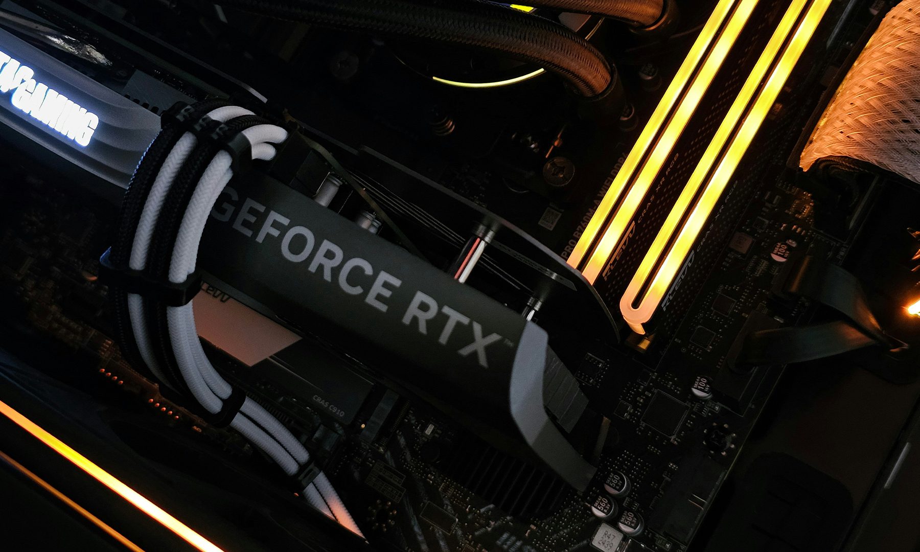 NVIDIA GeForce RTX GPU installed in a PC