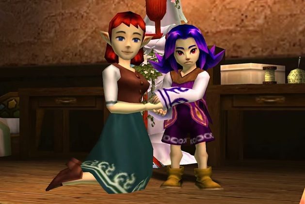 Anju and Kafei in "The Legend of Zelda: Majora's Mask 3D."