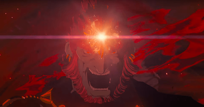 Ganondorf screams in The Legend of Zelda: Tears of the Kingdom.