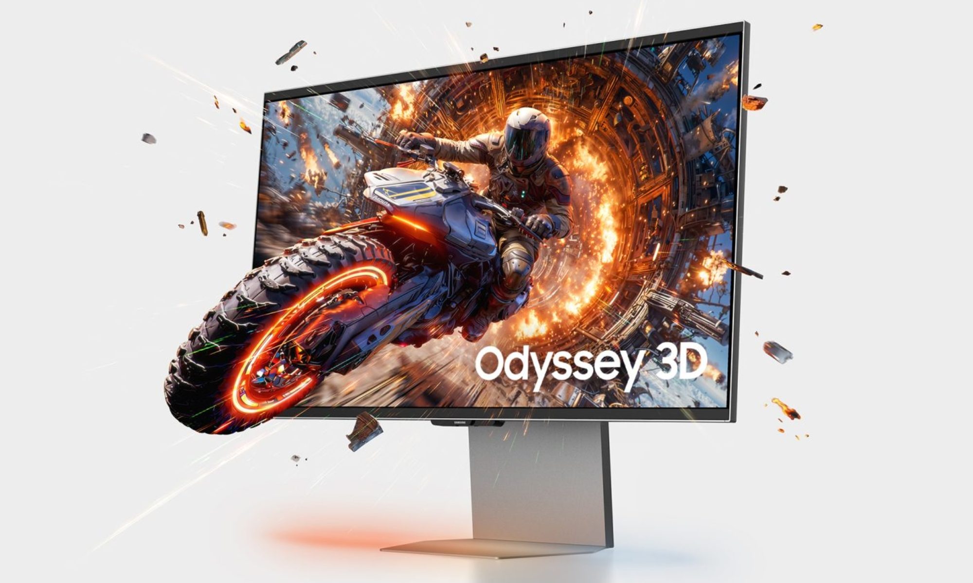 Creative visualization Samsung's 6K 3D Odyssey G9 (G90XH).