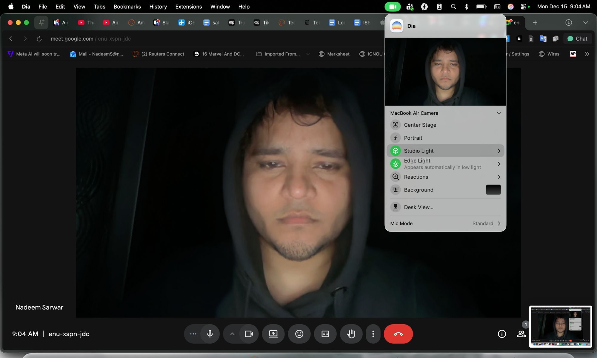 Using Edge Light on macOS.
