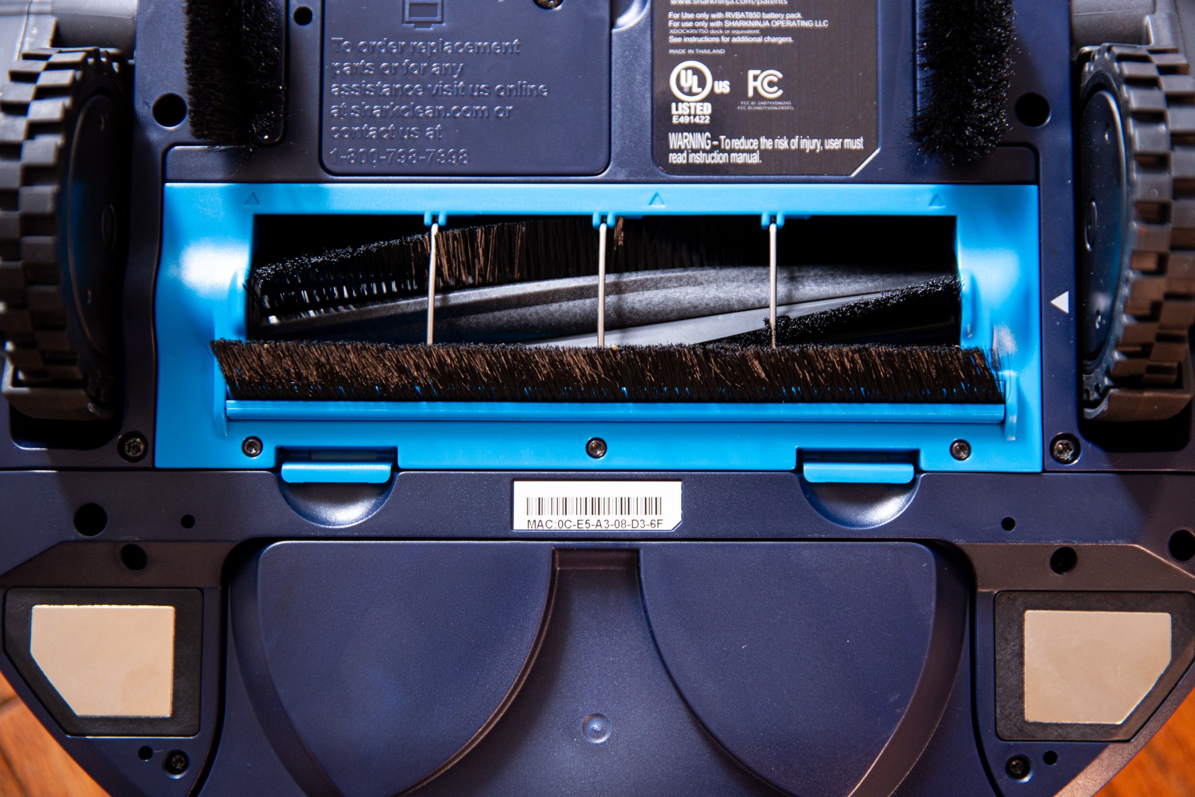 The Shark has big wheels and a hybrid brush that isn’t prone to tangles.