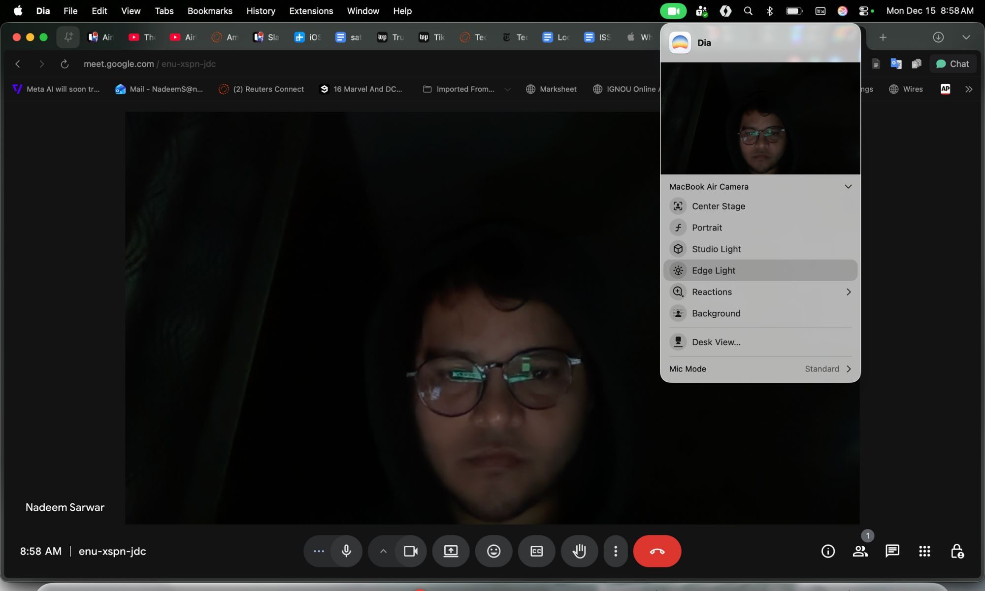 Edge Light deactivated