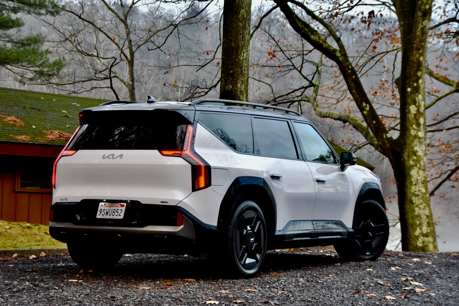 2026 Kia EV9 rear quarter view.