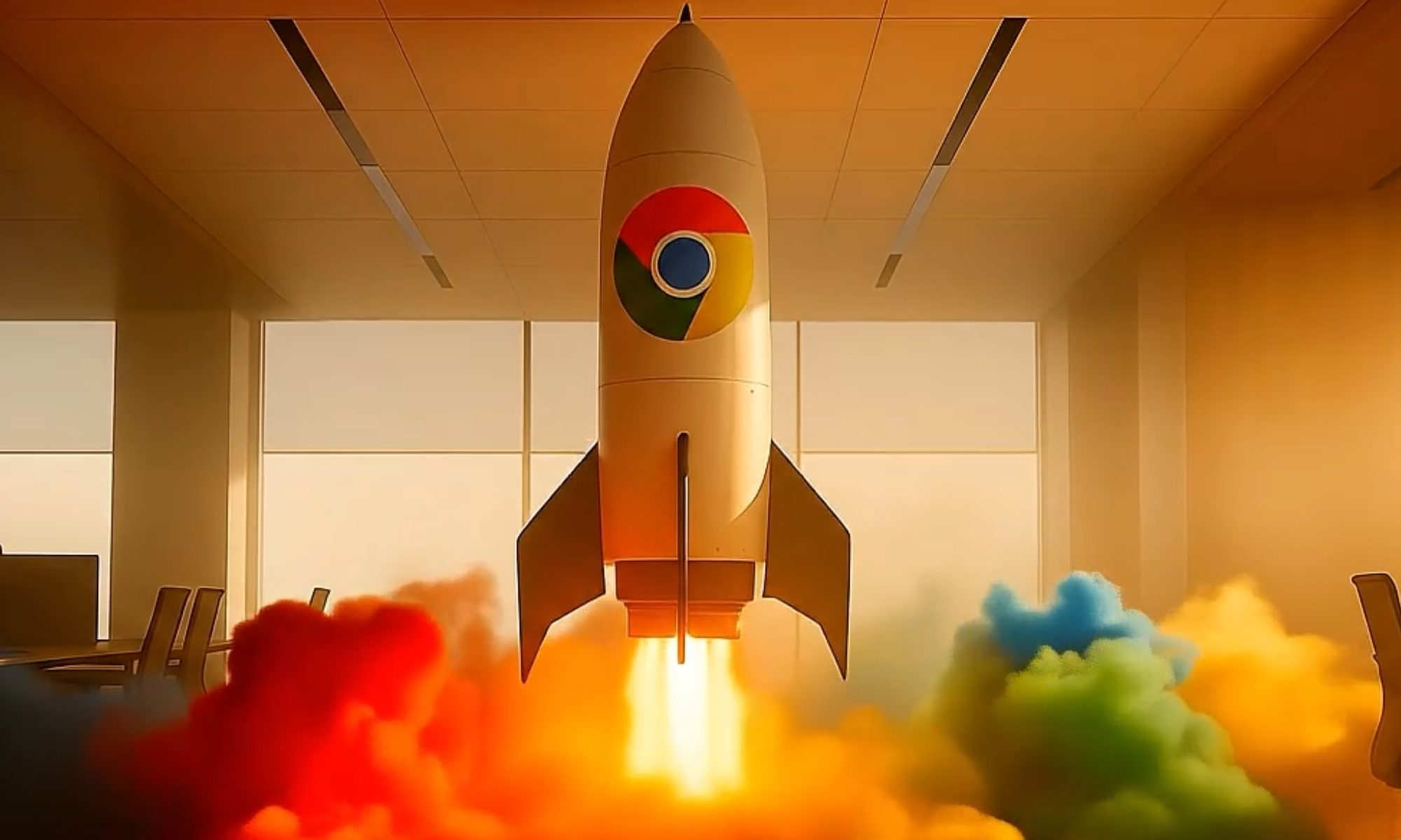 Screenshot of Google Chrome infused with AI features featured image.