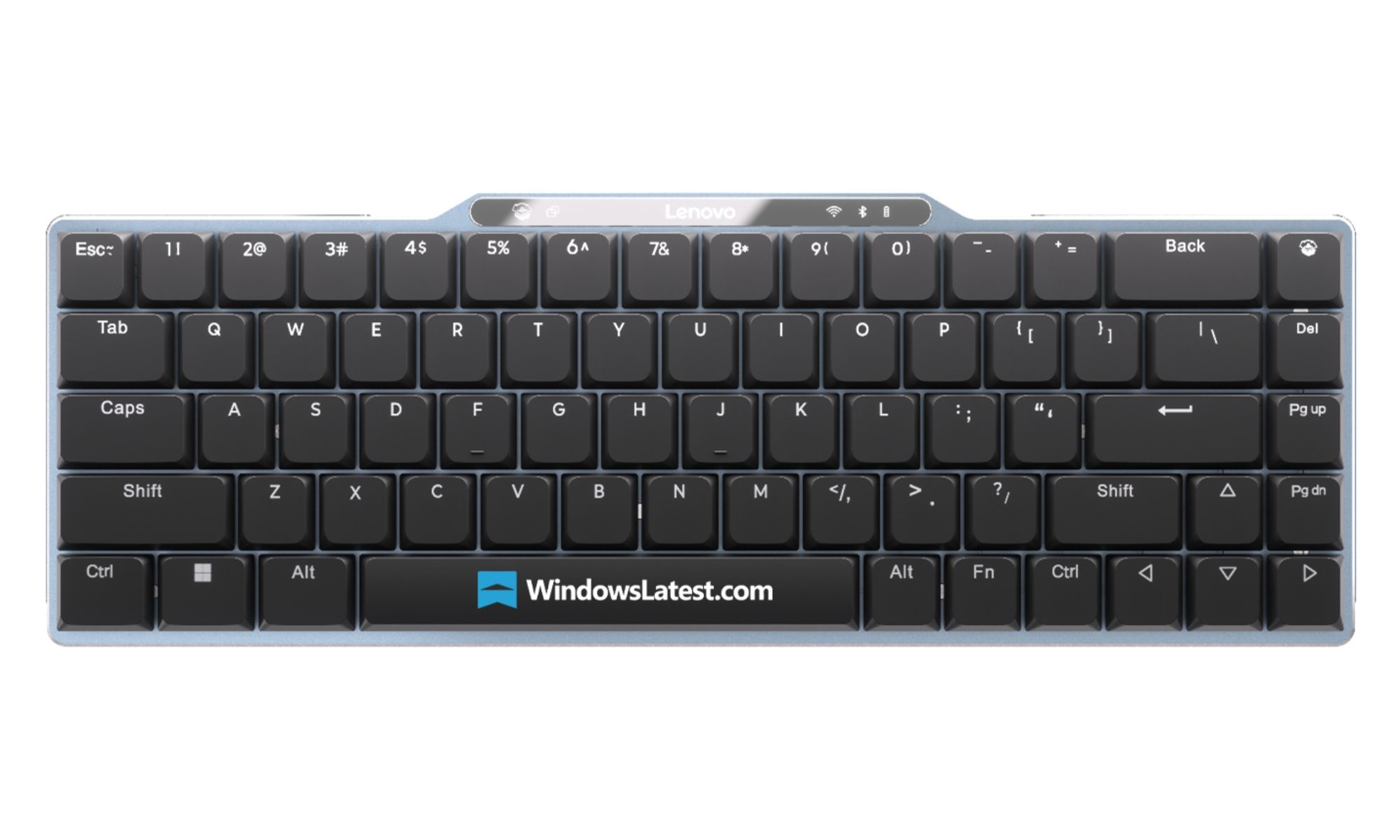 Lenovo smart concept keyboard that adapts to typing style.