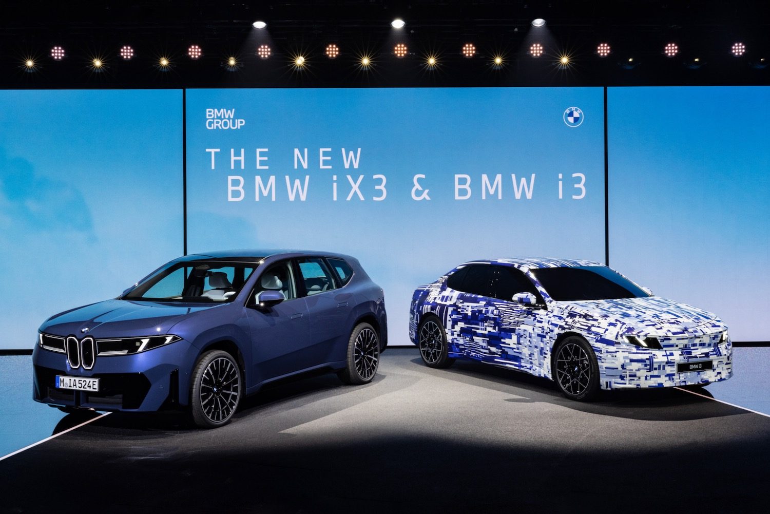 BMW iX3 (left) and i3 prototype (right).