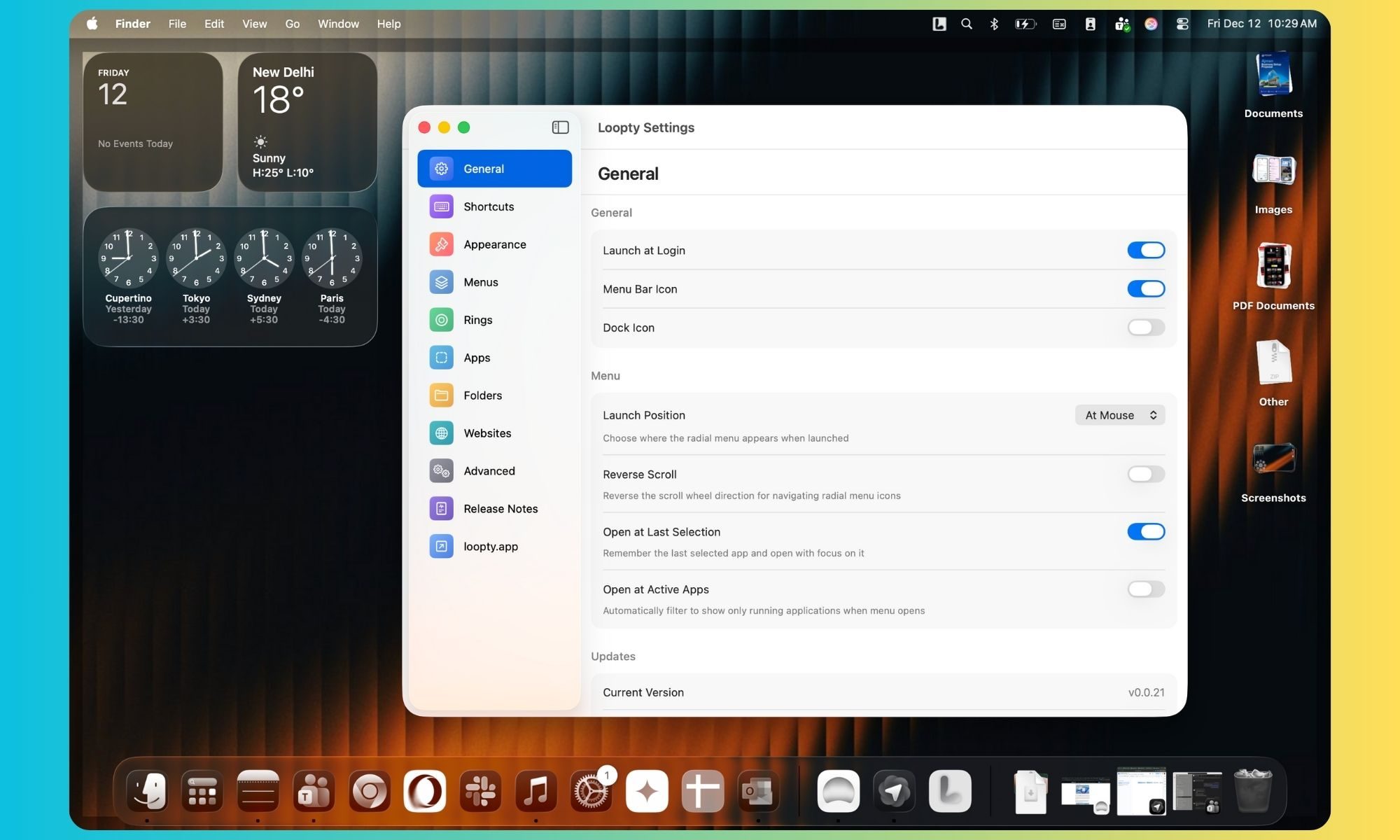 Loopty app switcher for Mac