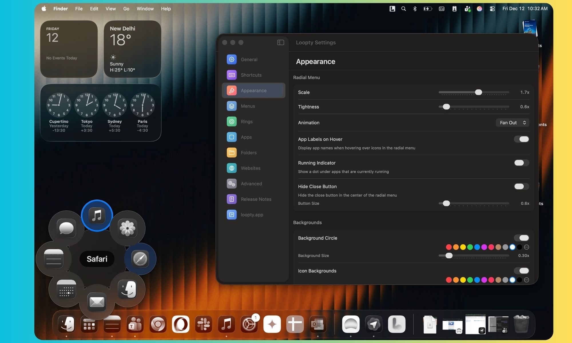 Loopty app switcher for Mac