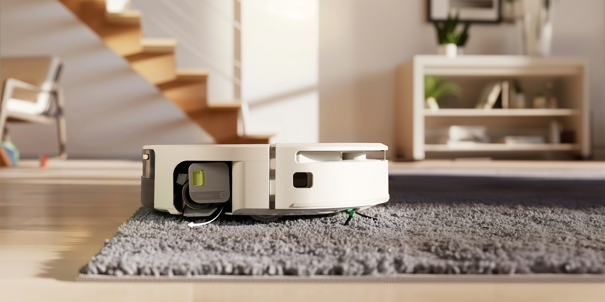 The Roomba Max 705 Combo features a mop cover that extends when the robot is on carpet. A feature designed by Picea that replaces iRobot’s previous method of lifting its mop over the robot.