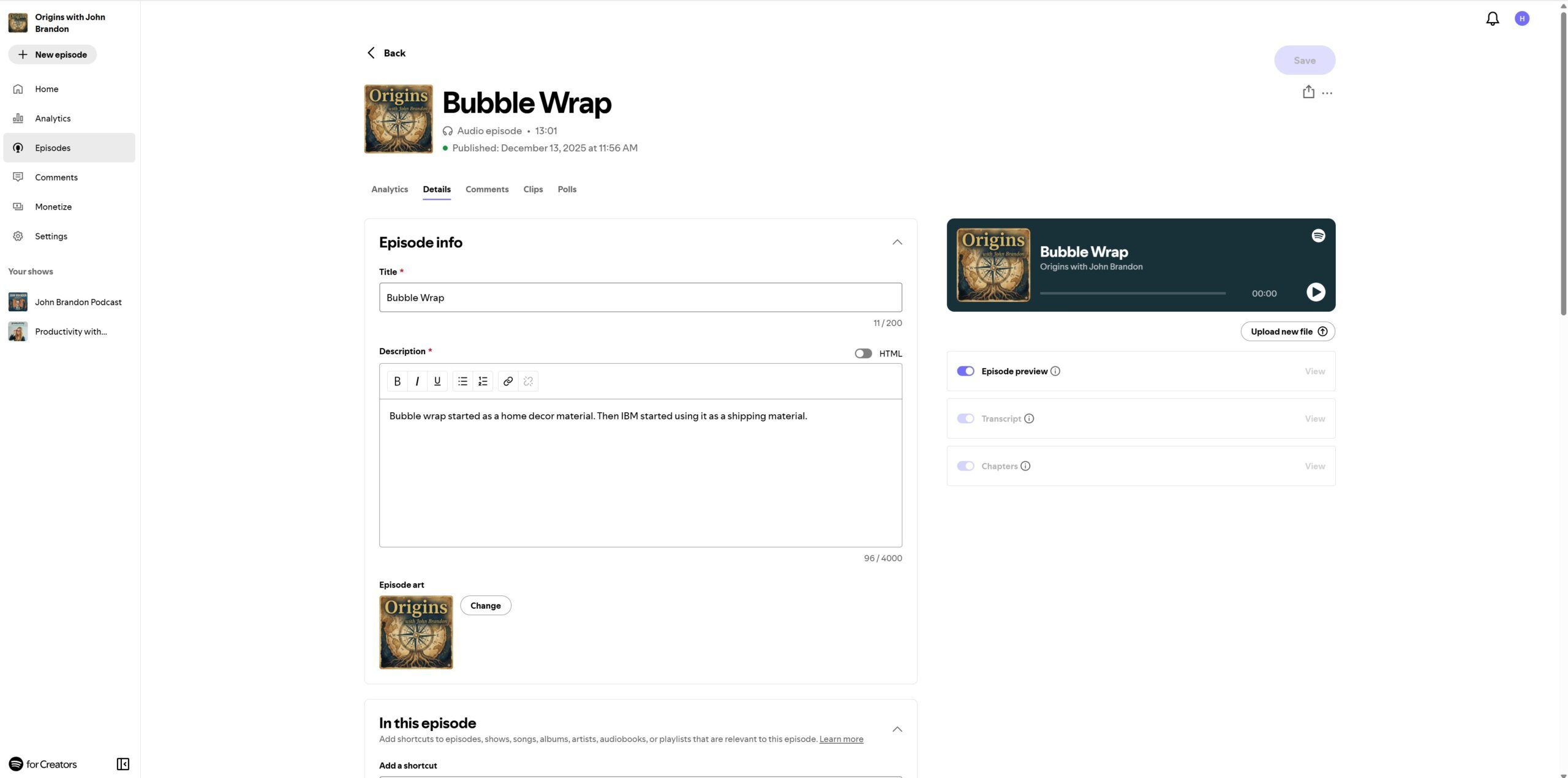 Spotify for Creators