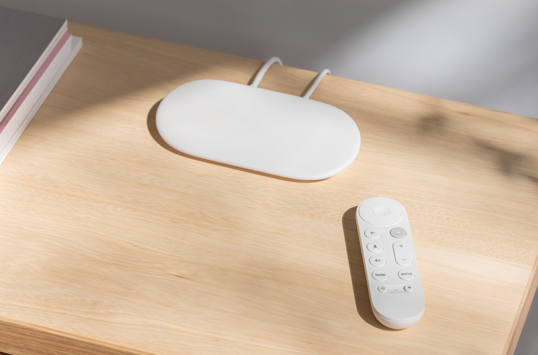 A marketing image of the Google TV Streamer.