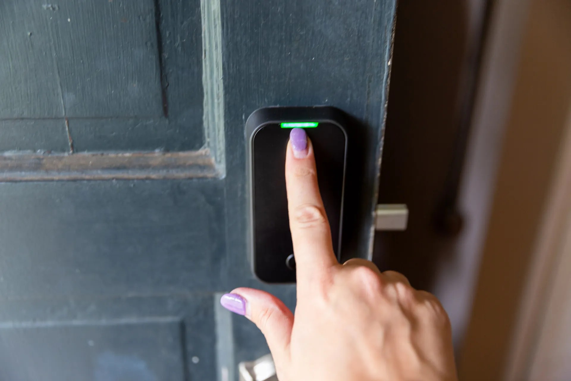 The Yale Touch’s fingerprint reader is fast and easy to use.