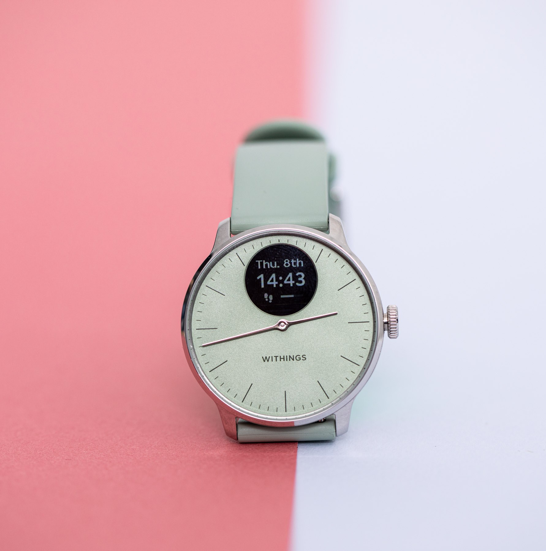 Close up of Withings ScanWatch light