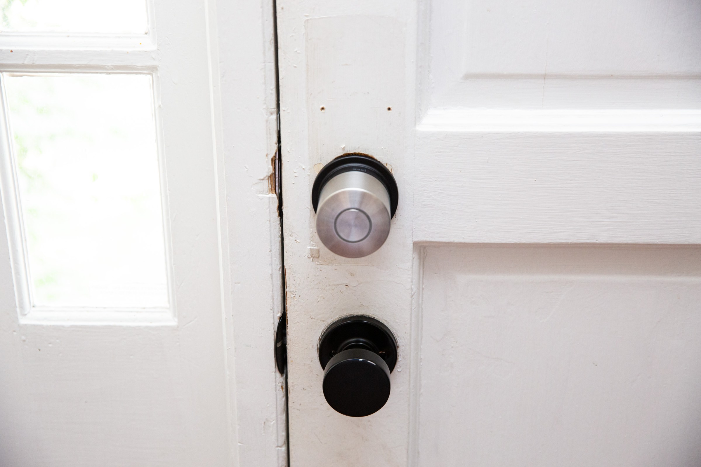 The Nuki Smart Lock features a sleek minimalist design.
