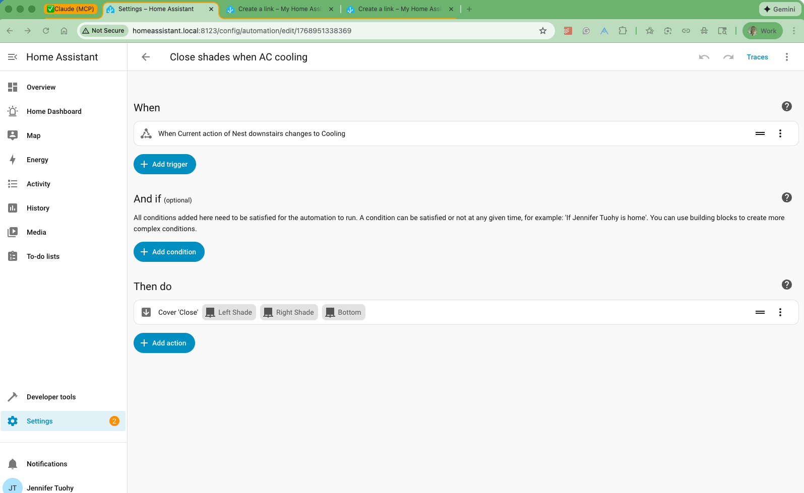 <em>How the process looked in my Chrome browser.</em>
