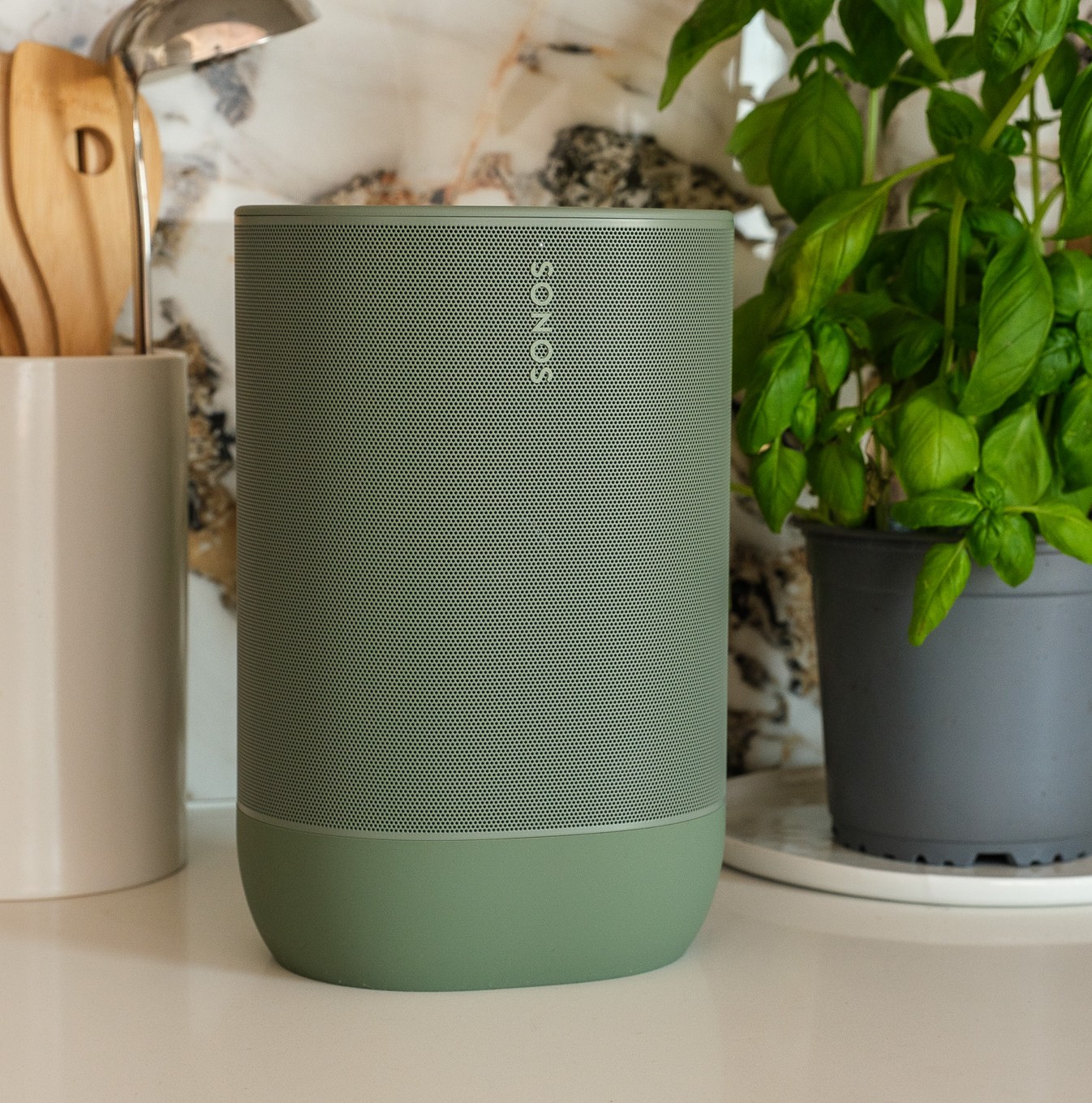 A photo of the Sonos Move 2 portable speaker.
