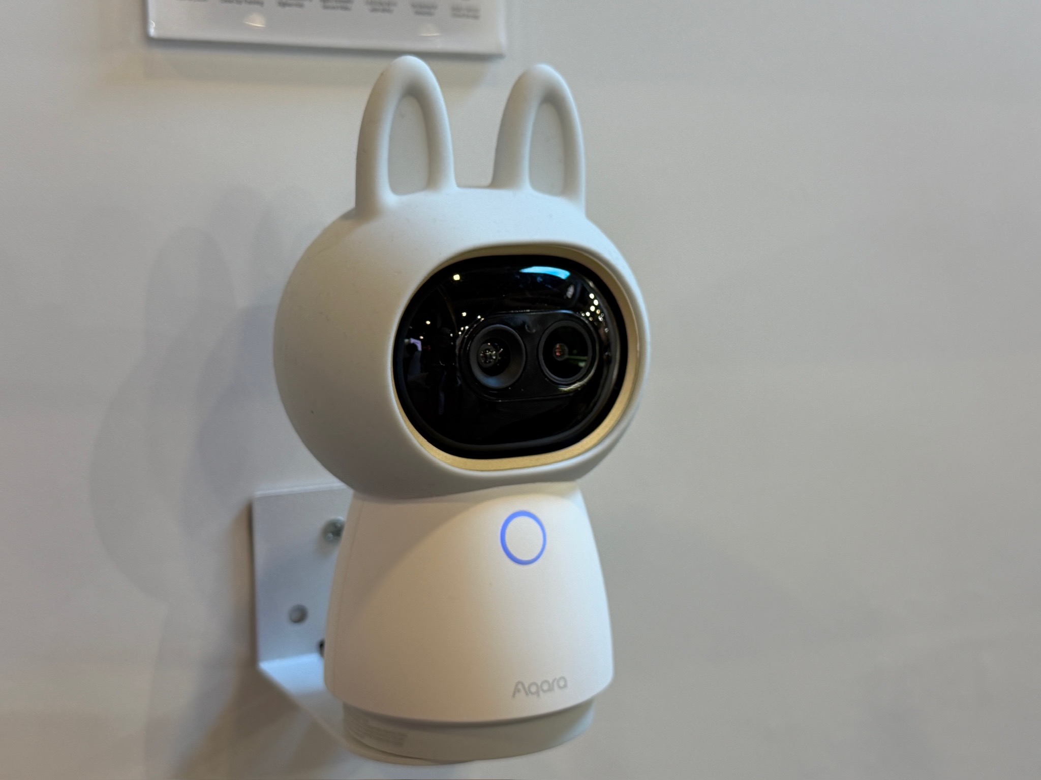 The cute camera has a physical privacy shutter (its eyes roll back into its head).