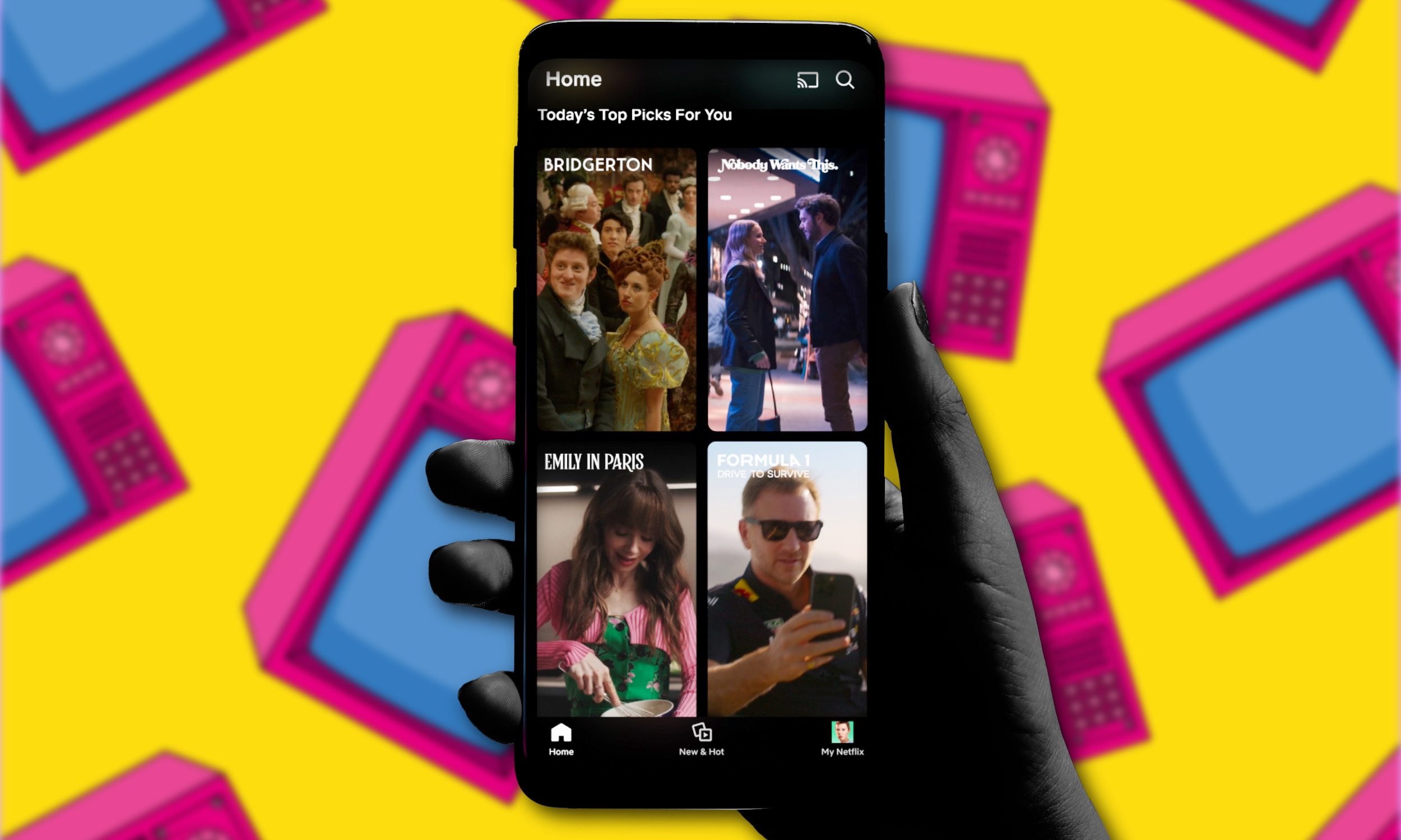 Vertical video feed on Netflix.
