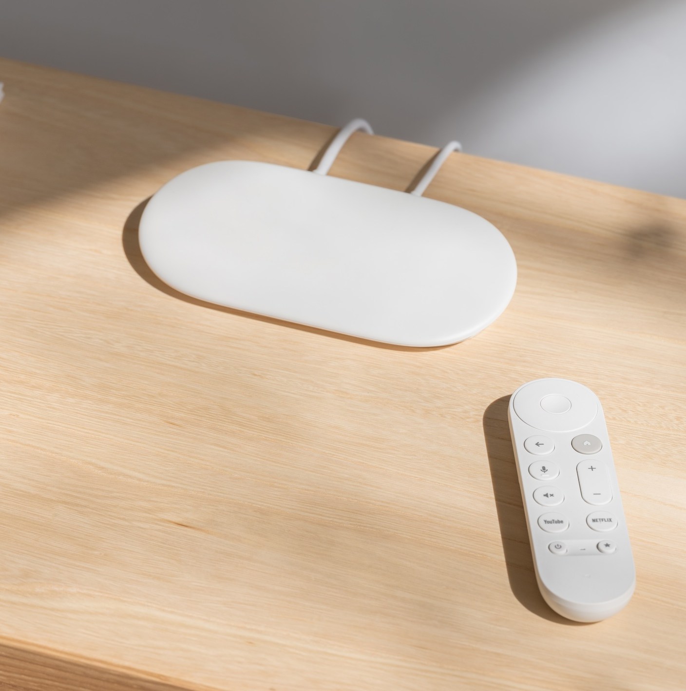 A marketing image of the Google TV Streamer.