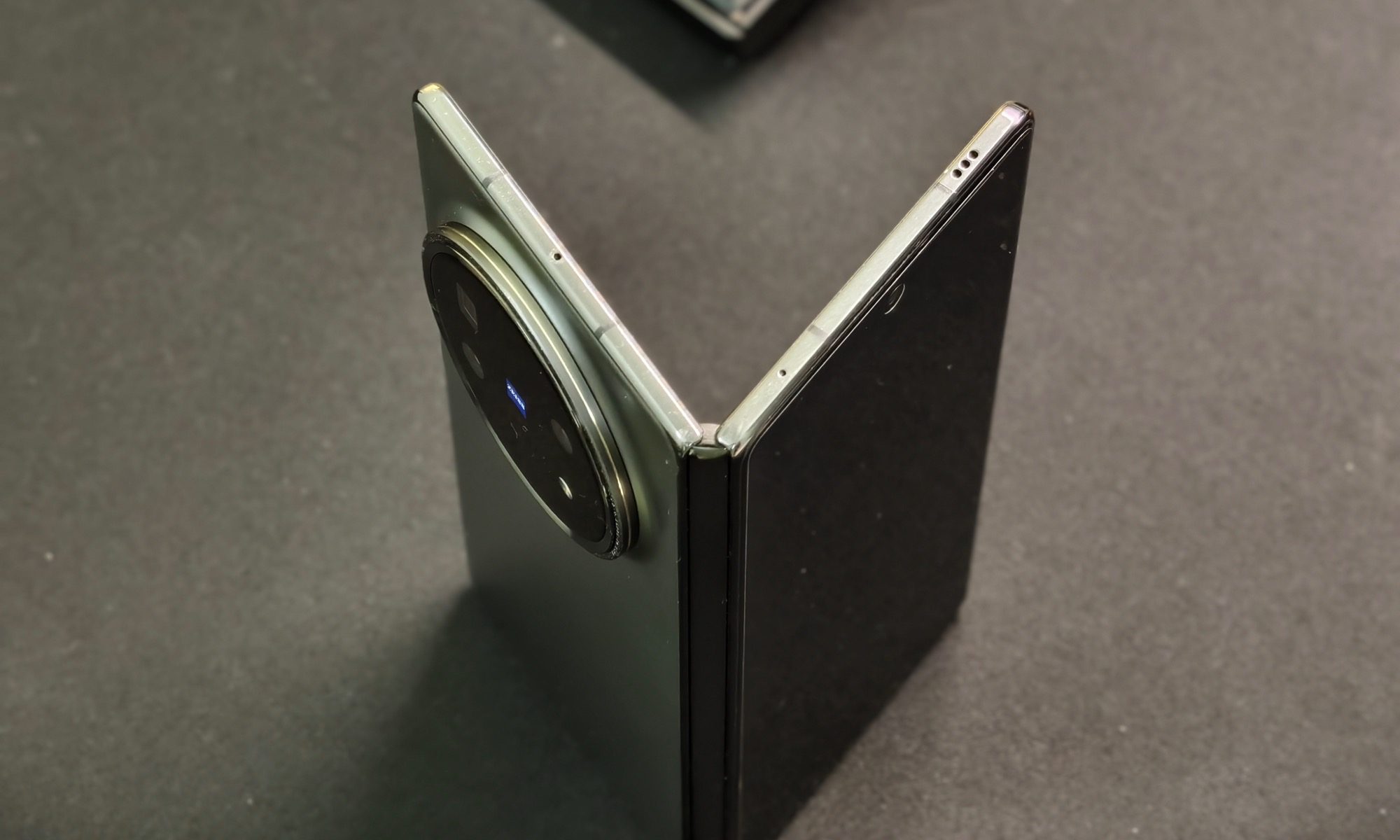 Hinge view of Vivo X Fold 5 foldable phone