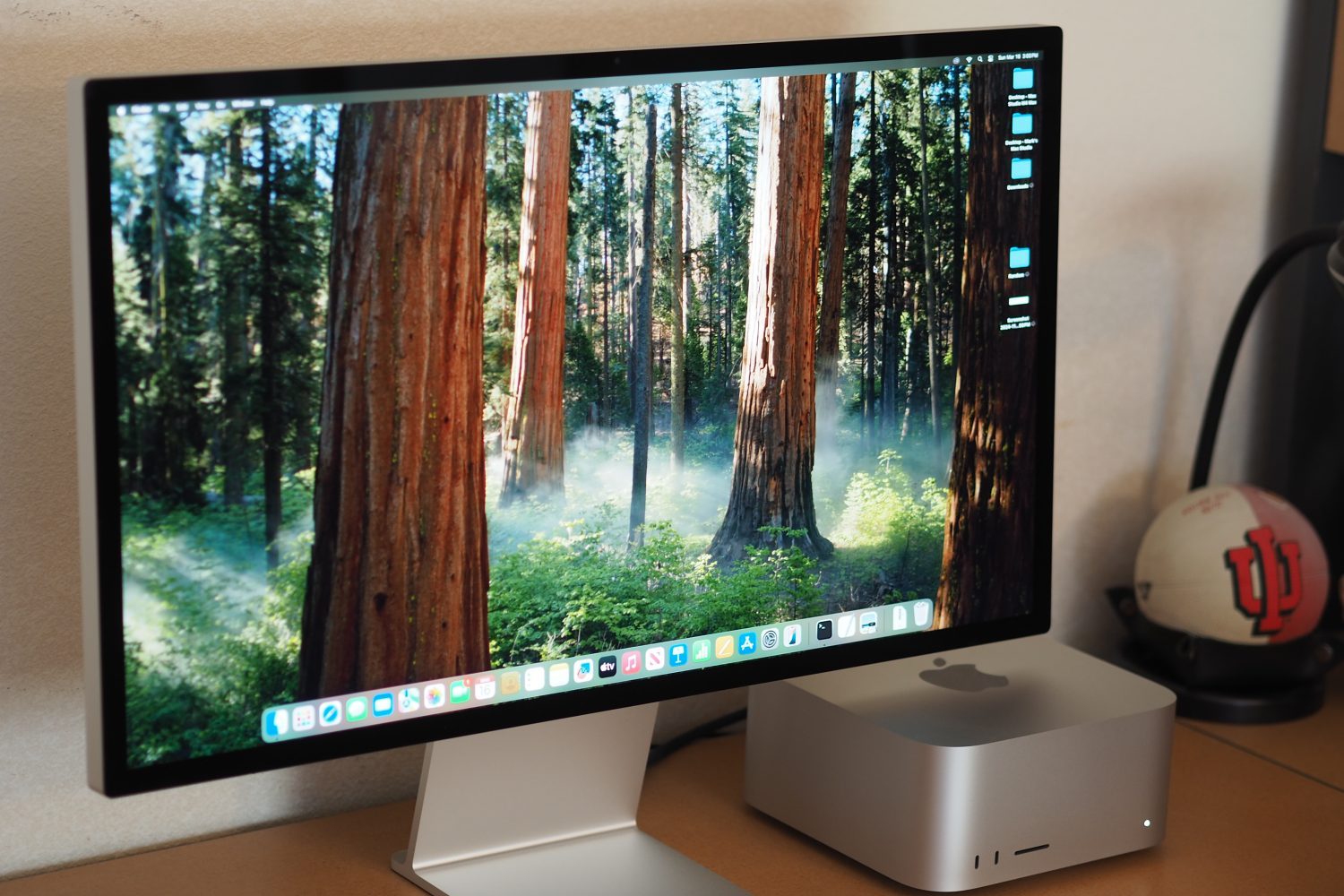 Apple Studio Display front view showing panel and stand.