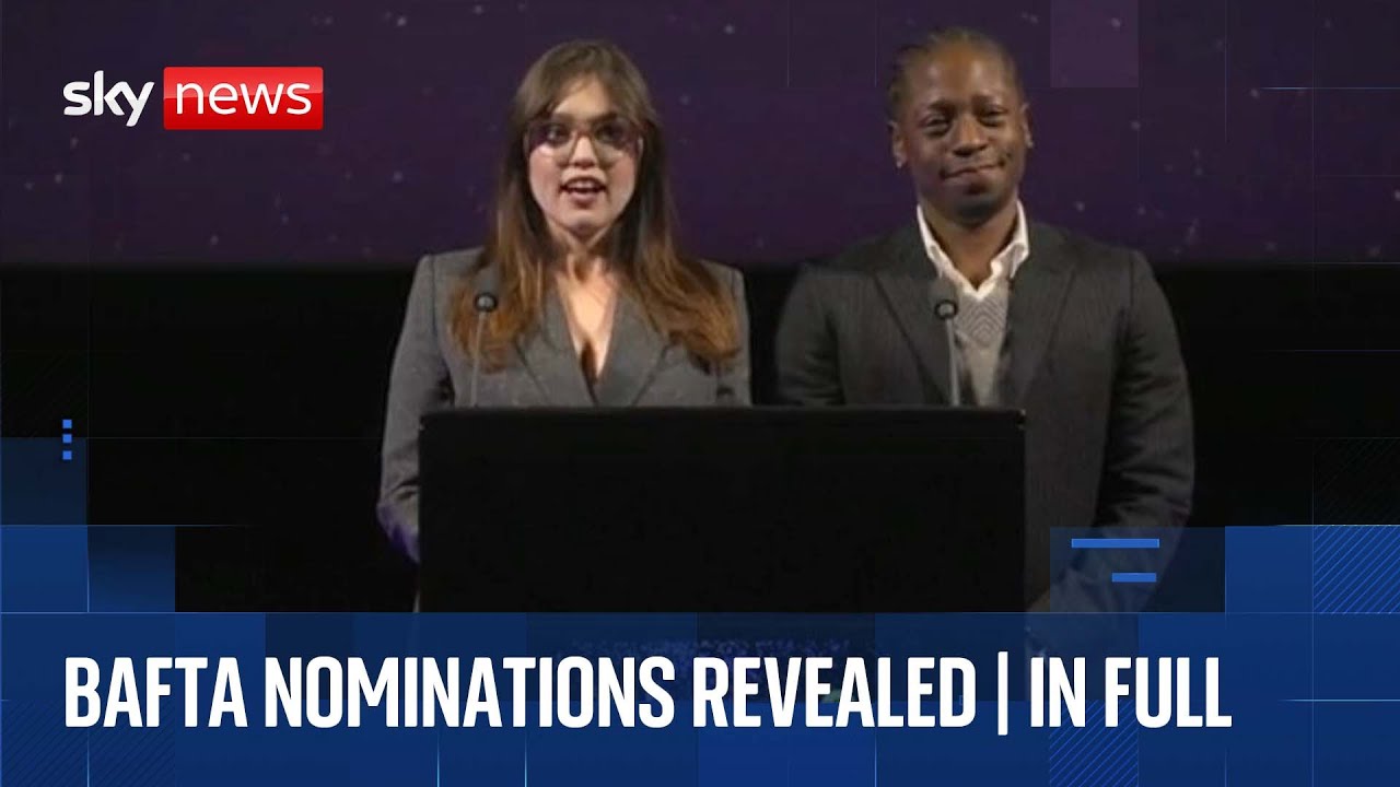 2026 BAFTA nominations revealed | Full announcement by Aimee Lou Wood and David Jonsson - YouTube