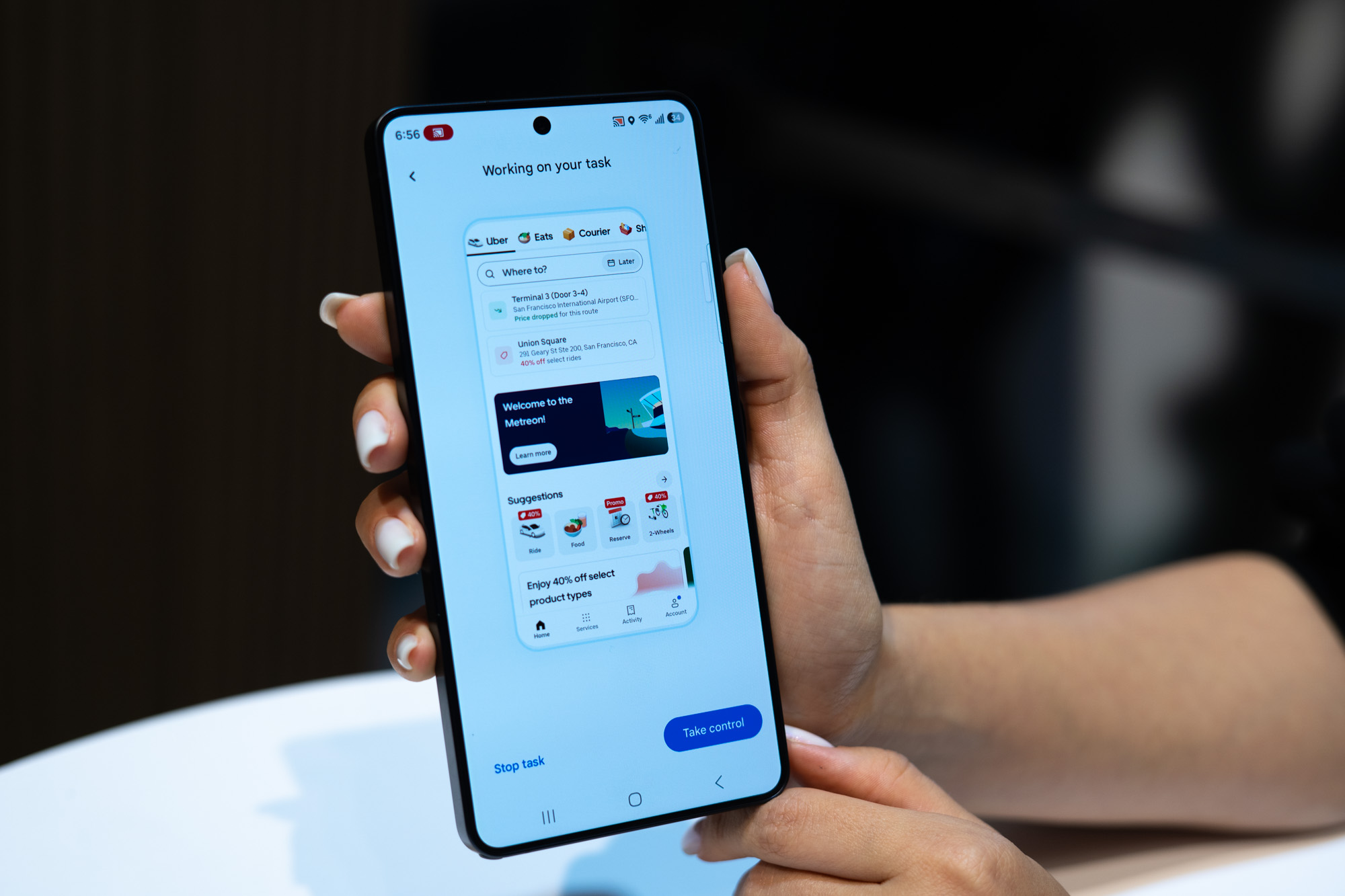 Samsung S26 showing agentic AI