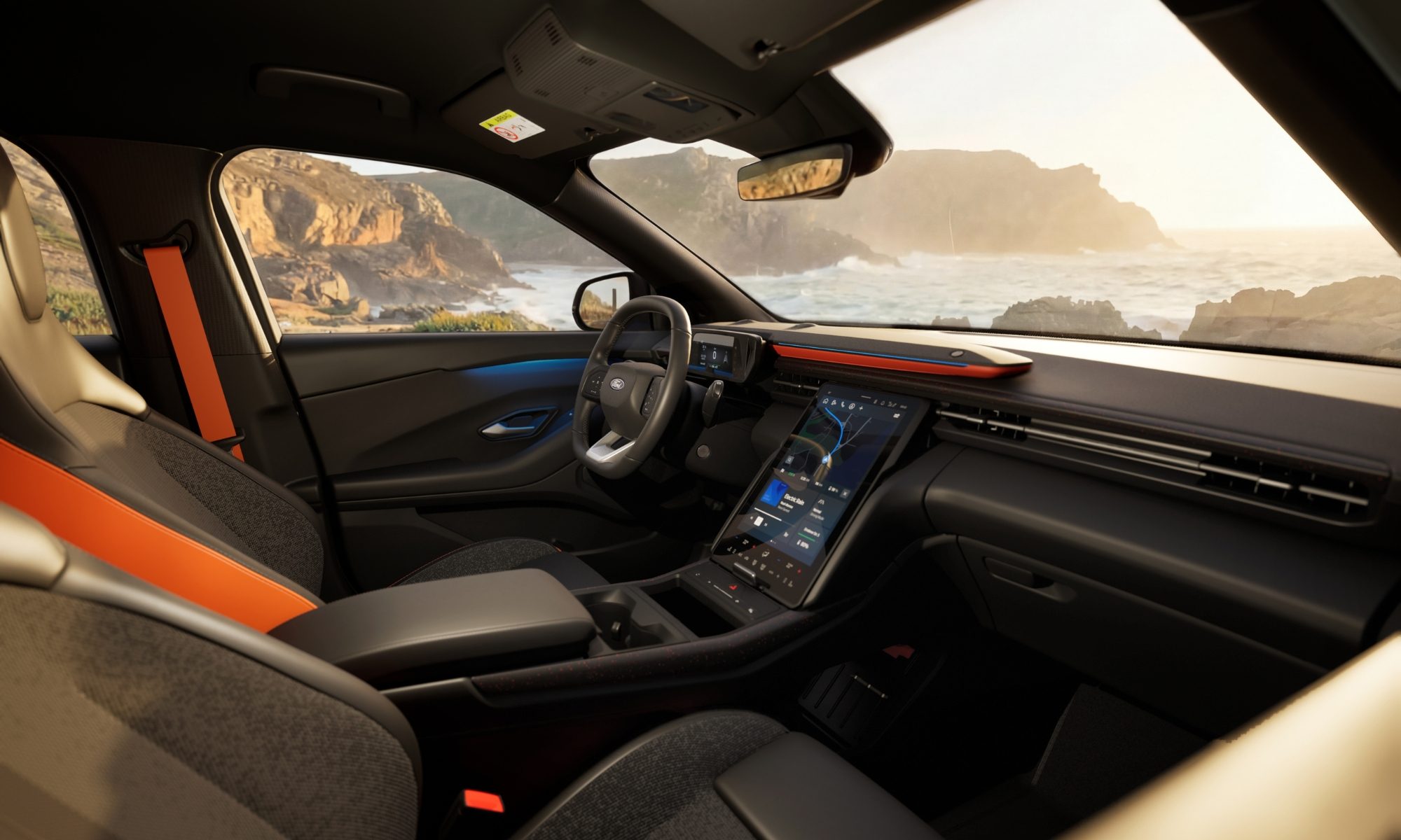 Ford Explorer EV interiors.