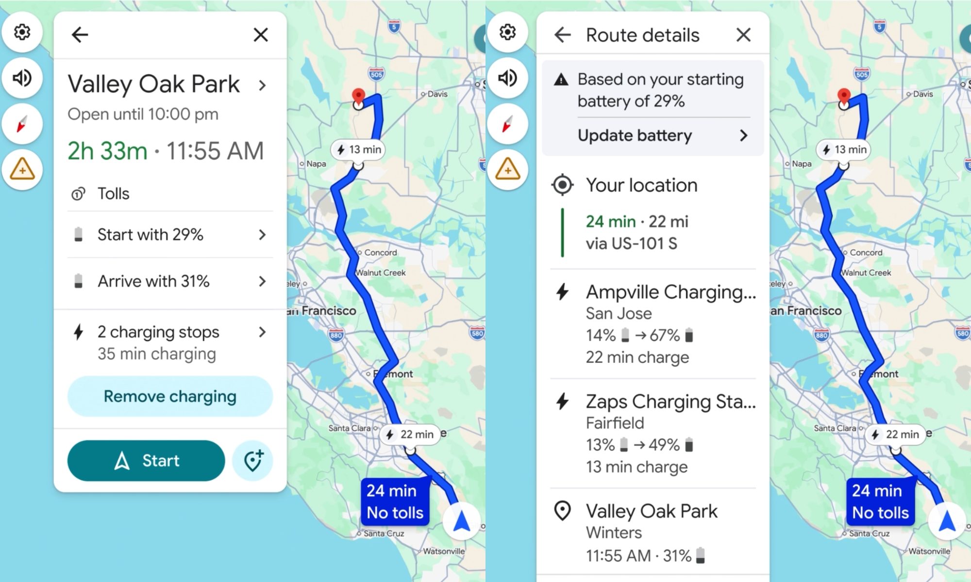 Google Maps new EV-specific feature.