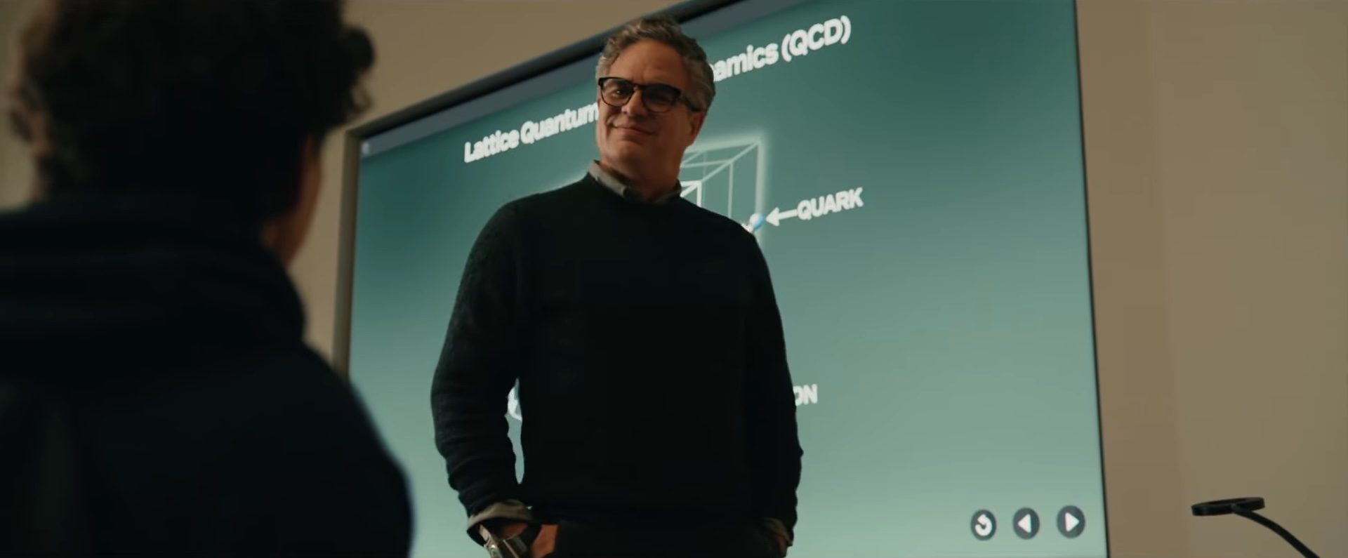 Peter Parker (Tom Holland) meeting with Bruce Banner (Mark Ruffalo) in the Marvel film, Spider-Man: Brand New Day.