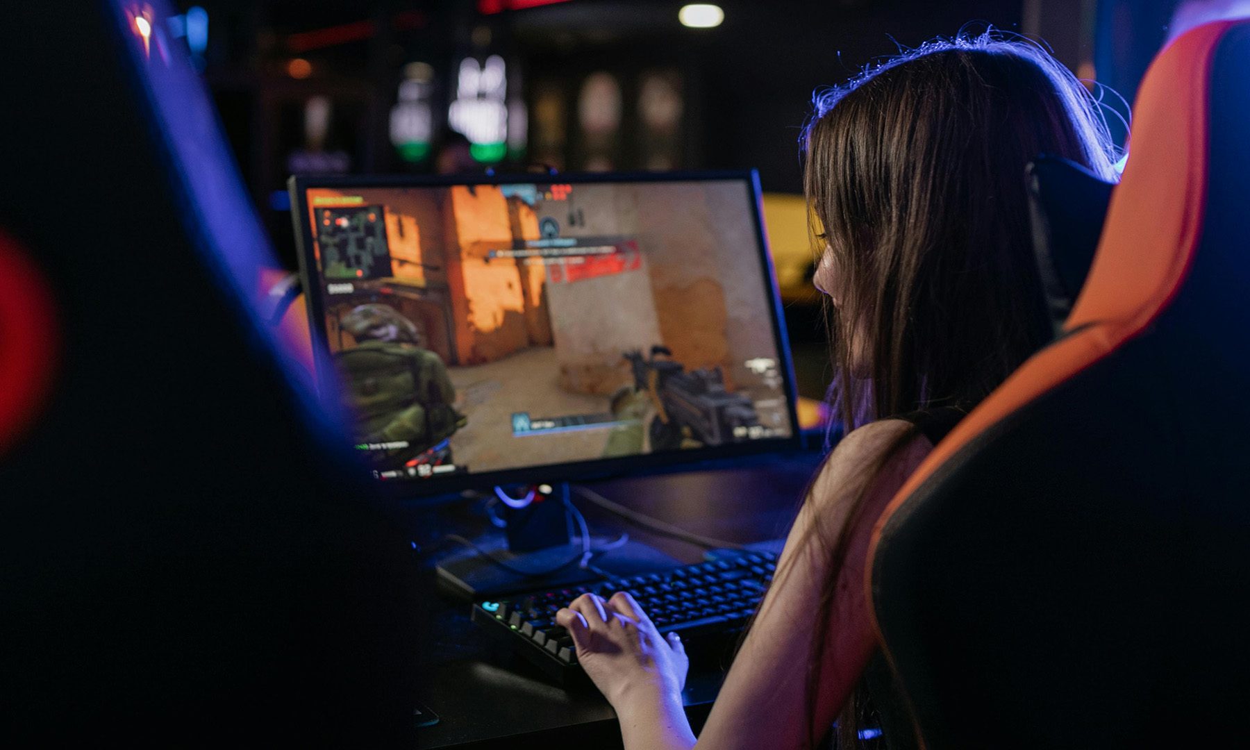 Playing on Gaming Monitor