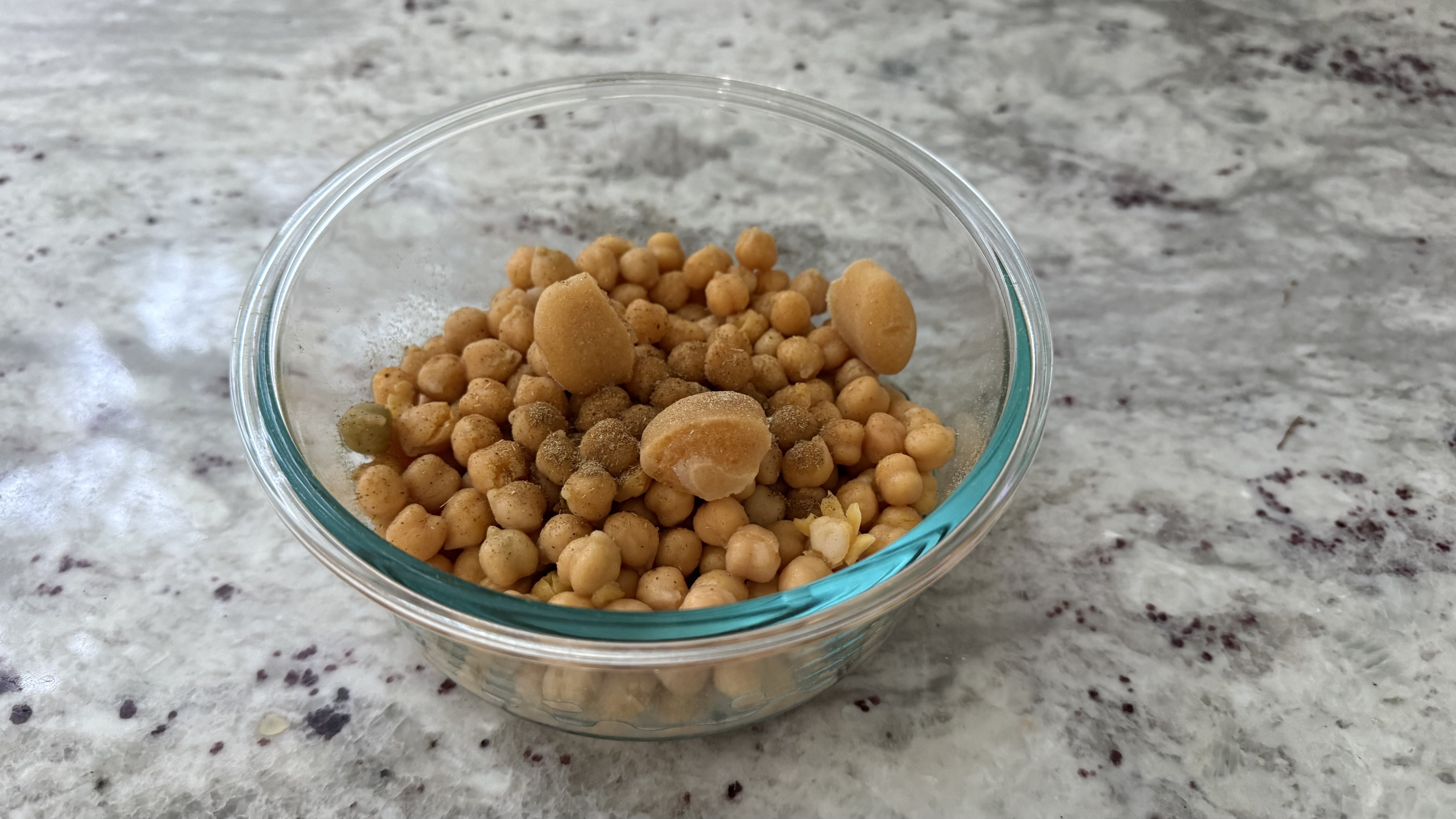 Ninja Power Duo Immersion Blender with Whisk making hummus