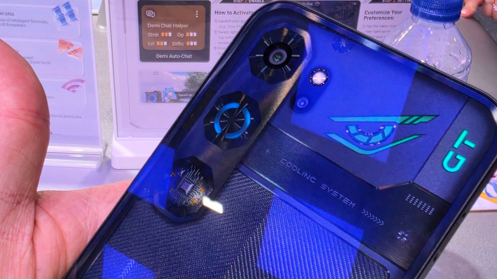 The Nubia Neo 5 GT in a man's hand.