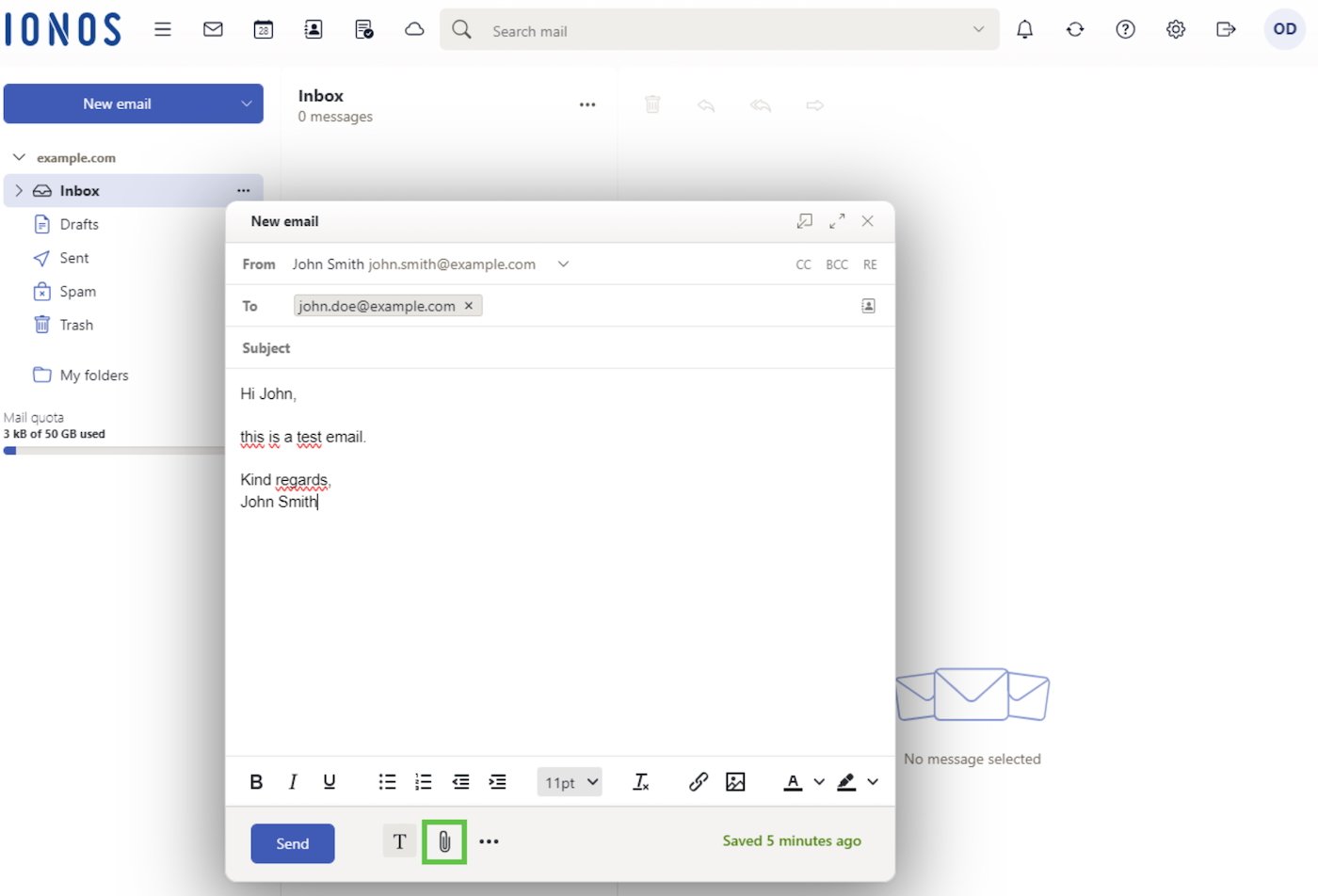 IONOS business email.