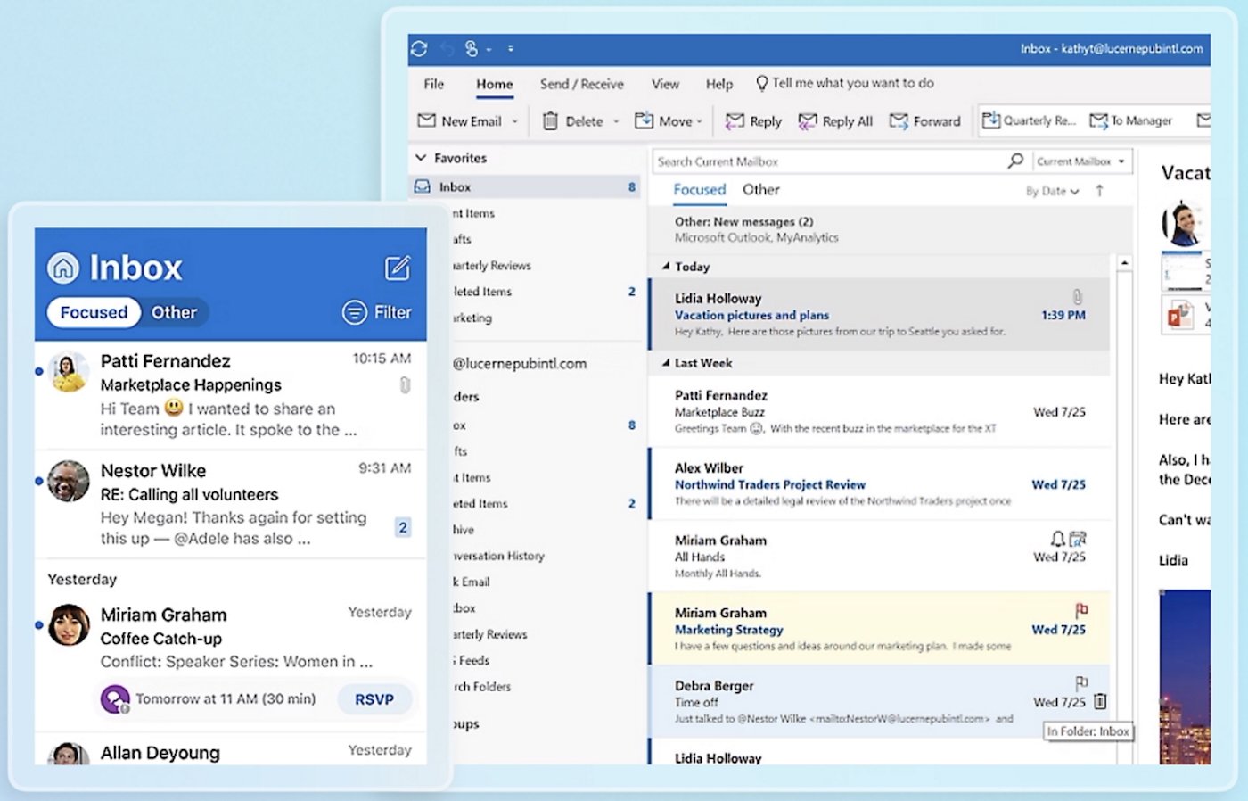 Microsoft 365 Outlook for Business.