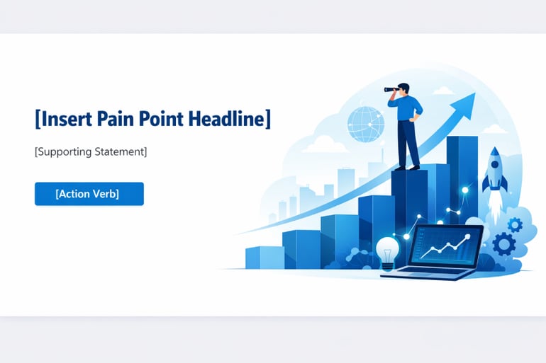 A website hero section.