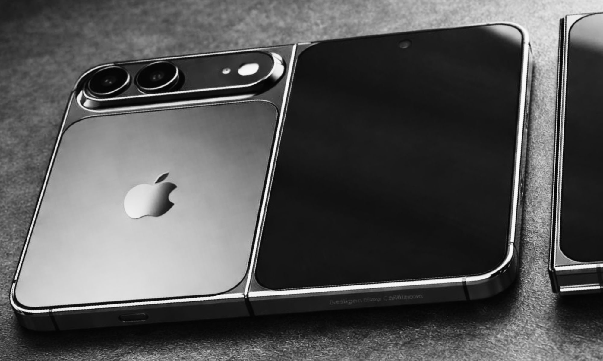 iPhone Fold CAD-based AI visualization.