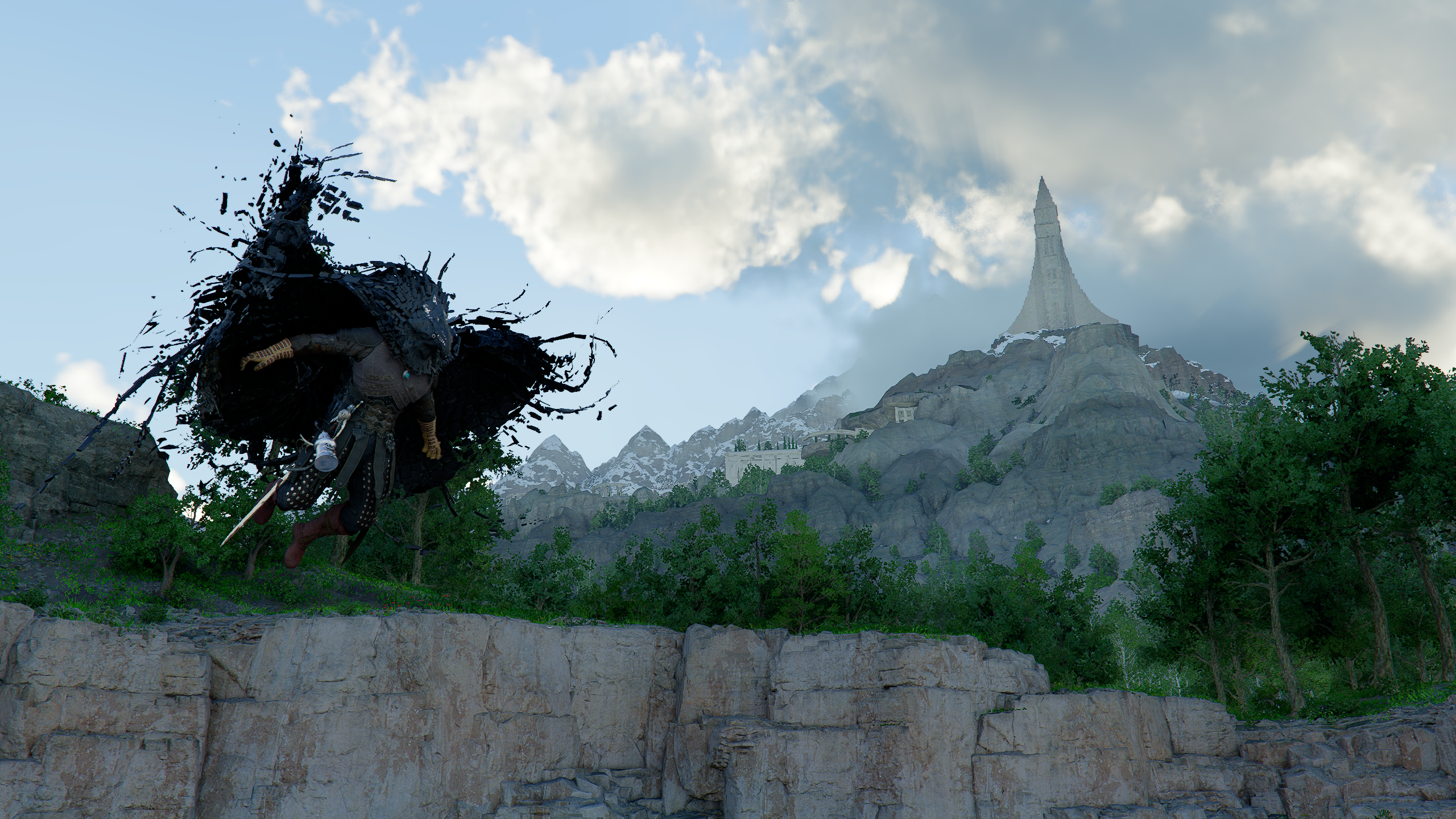 Flying in Crimson Desert