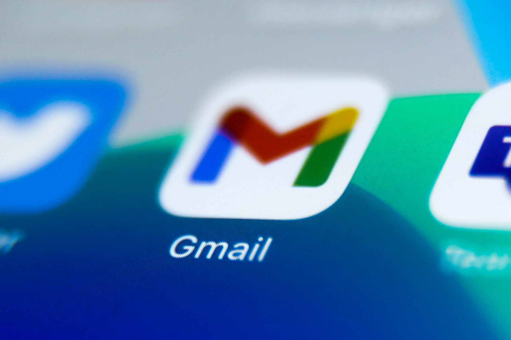Gmail icon on a screen.