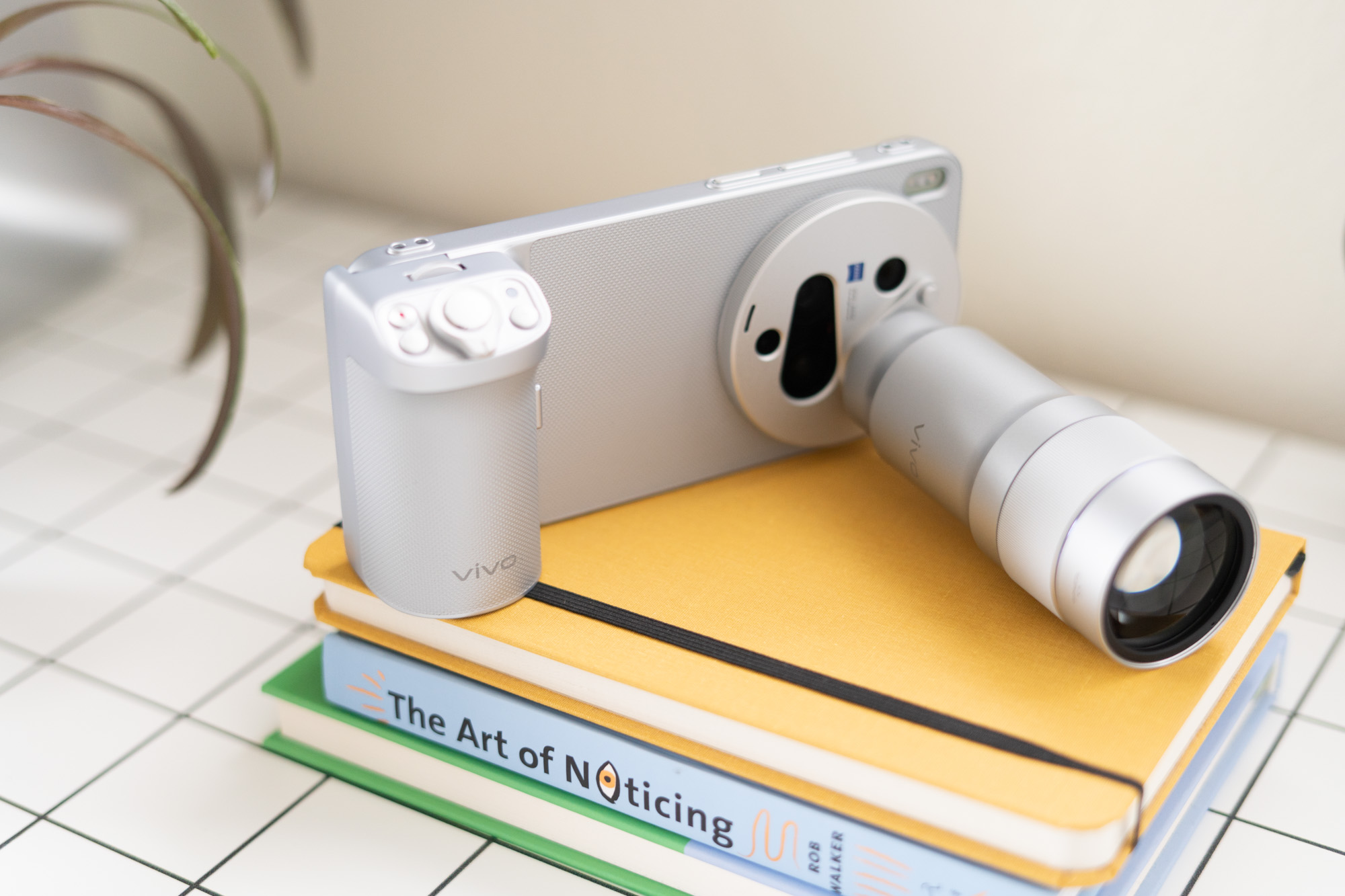 Vivo X300 Ultra with photography kit shown on a desk